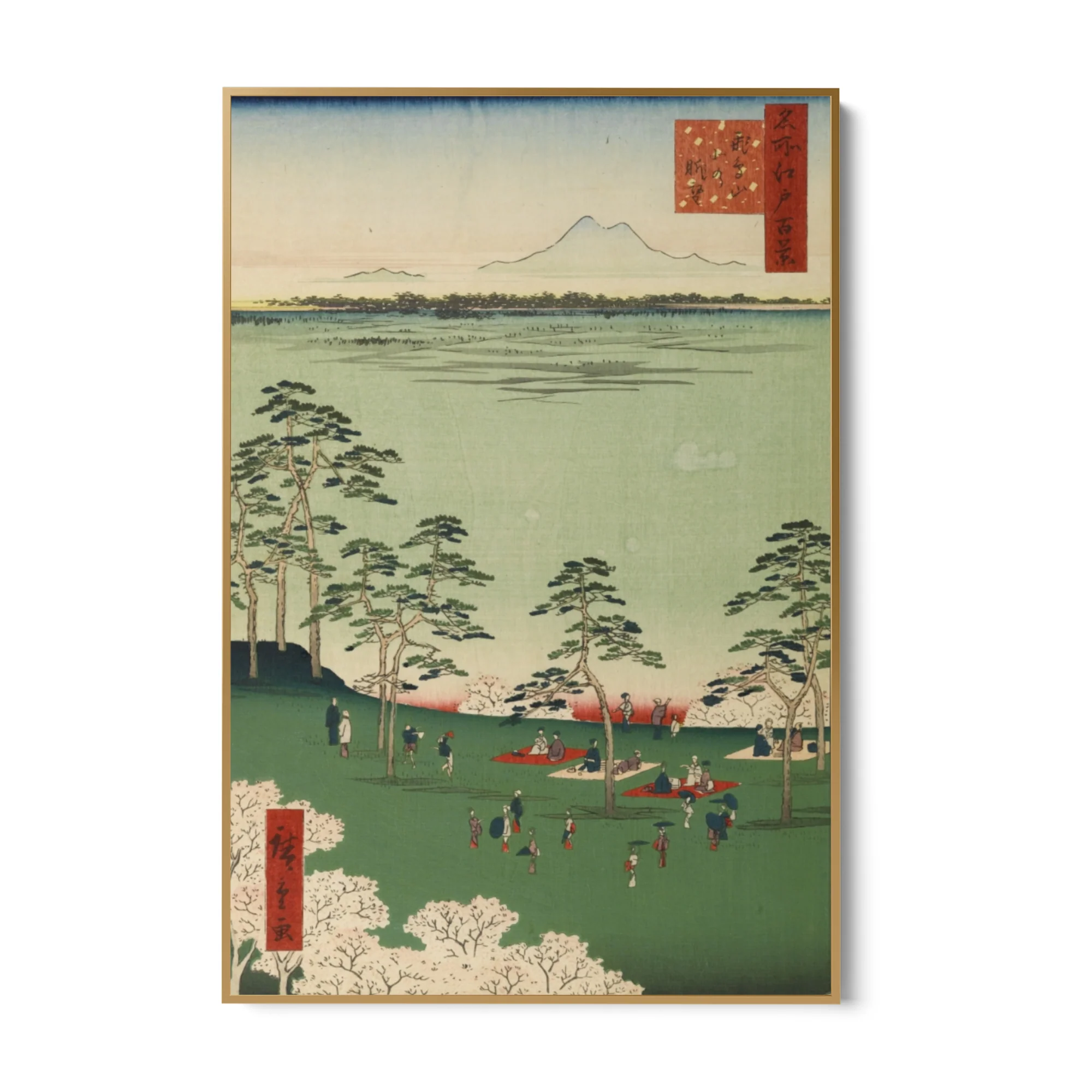Le Cento vedute famose di Edo XVII, Utagawa Hiroshige - Image 6