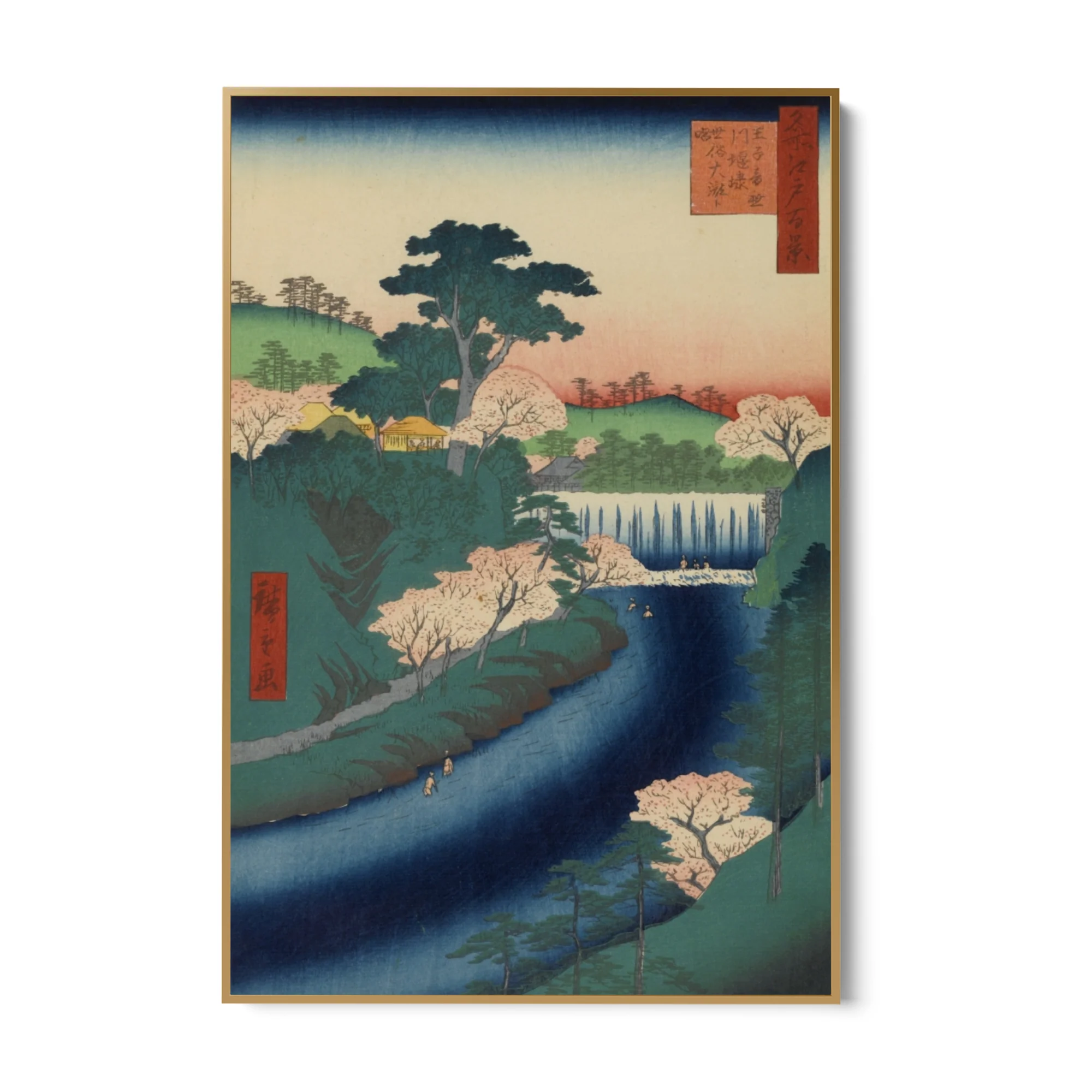 Le Cento vedute famose di Edo XIX, Utagawa Hiroshige - Image 6