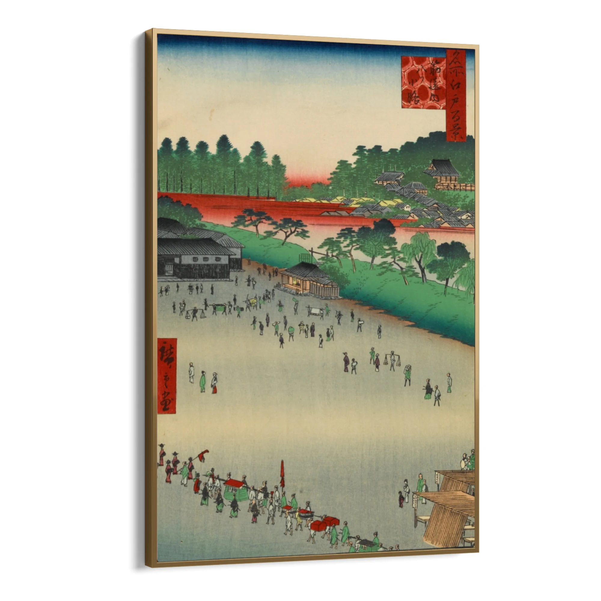 Le Cento vedute famose di Edo IX, Utagawa Hiroshige - Image 10