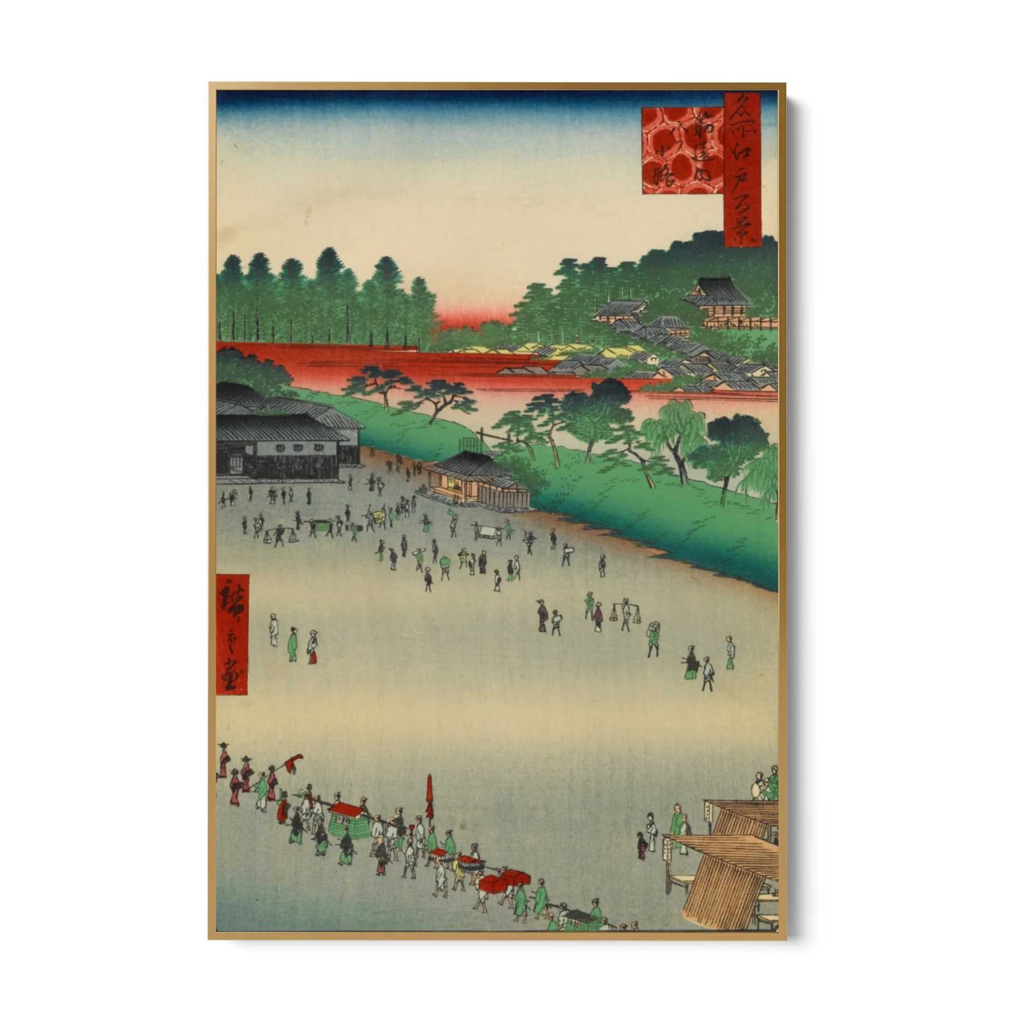 Le Cento vedute famose di Edo IX, Utagawa Hiroshige - Image 6