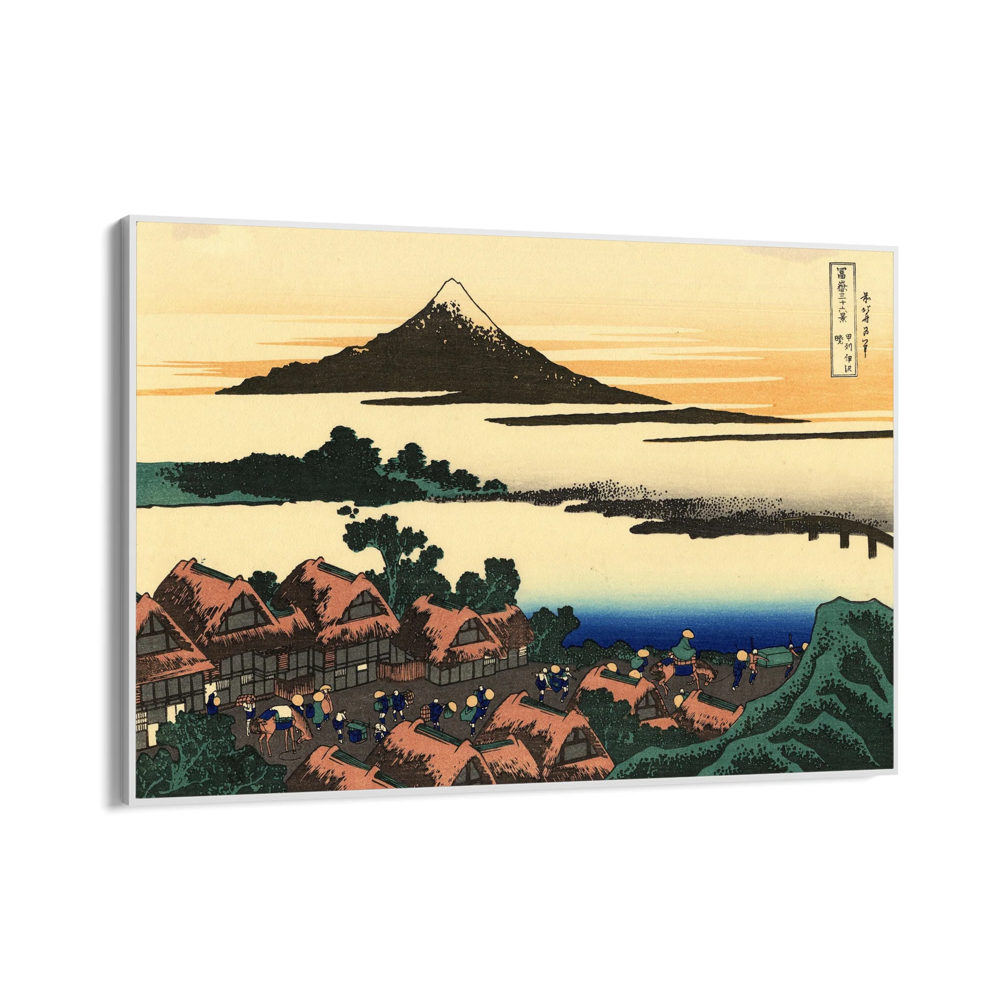 Alba a Isawa nella provincia di Kai, Katsushika Hokusai - Image 11