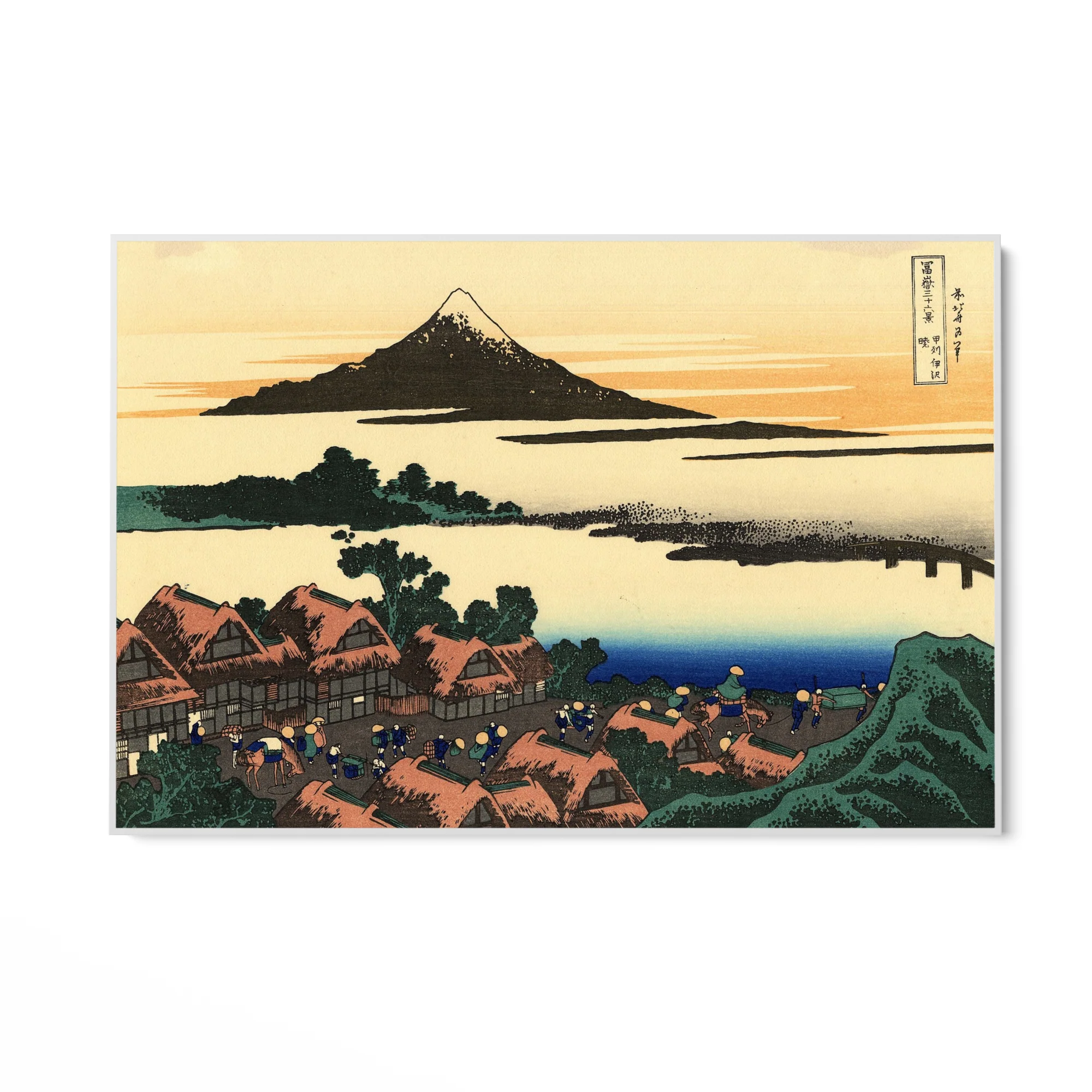 Alba a Isawa nella provincia di Kai, Katsushika Hokusai - Image 7