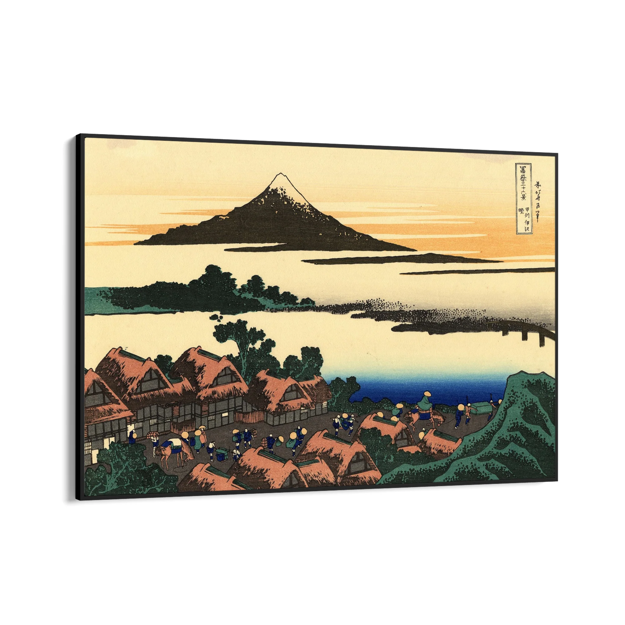 Alba a Isawa nella provincia di Kai, Katsushika Hokusai - Image 9