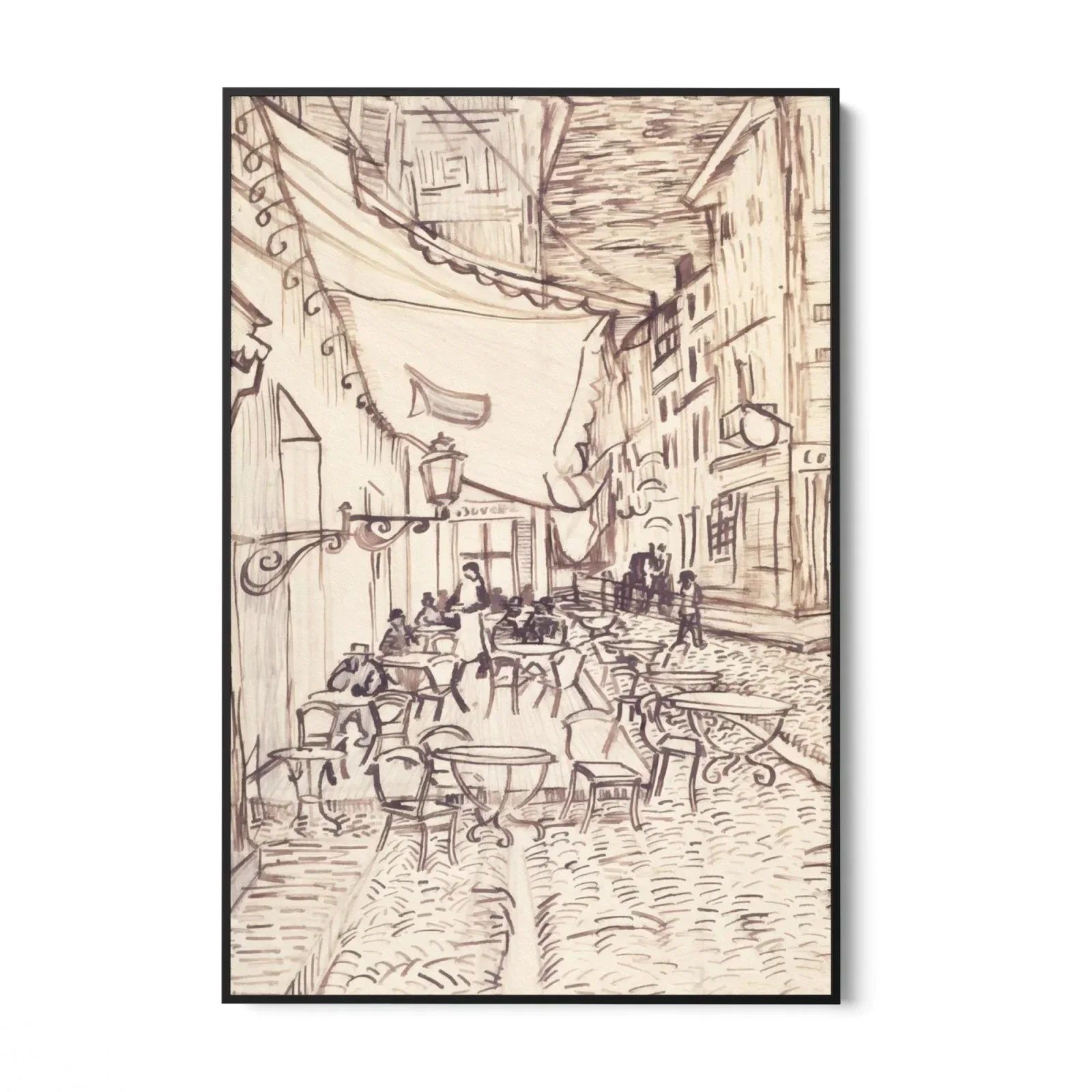 Cafe Terrace at Night, Vincent Van Gogh - Image 5