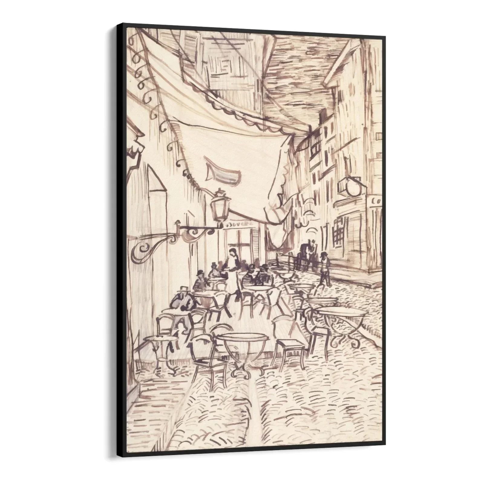 Cafe Terrace at Night, Vincent Van Gogh - Image 6