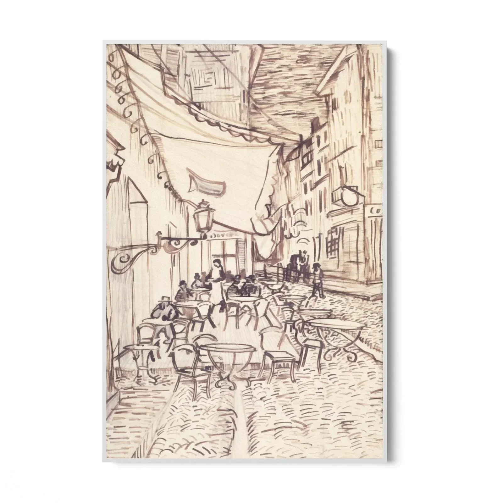 Cafe Terrace at Night, Vincent Van Gogh - Image 9
