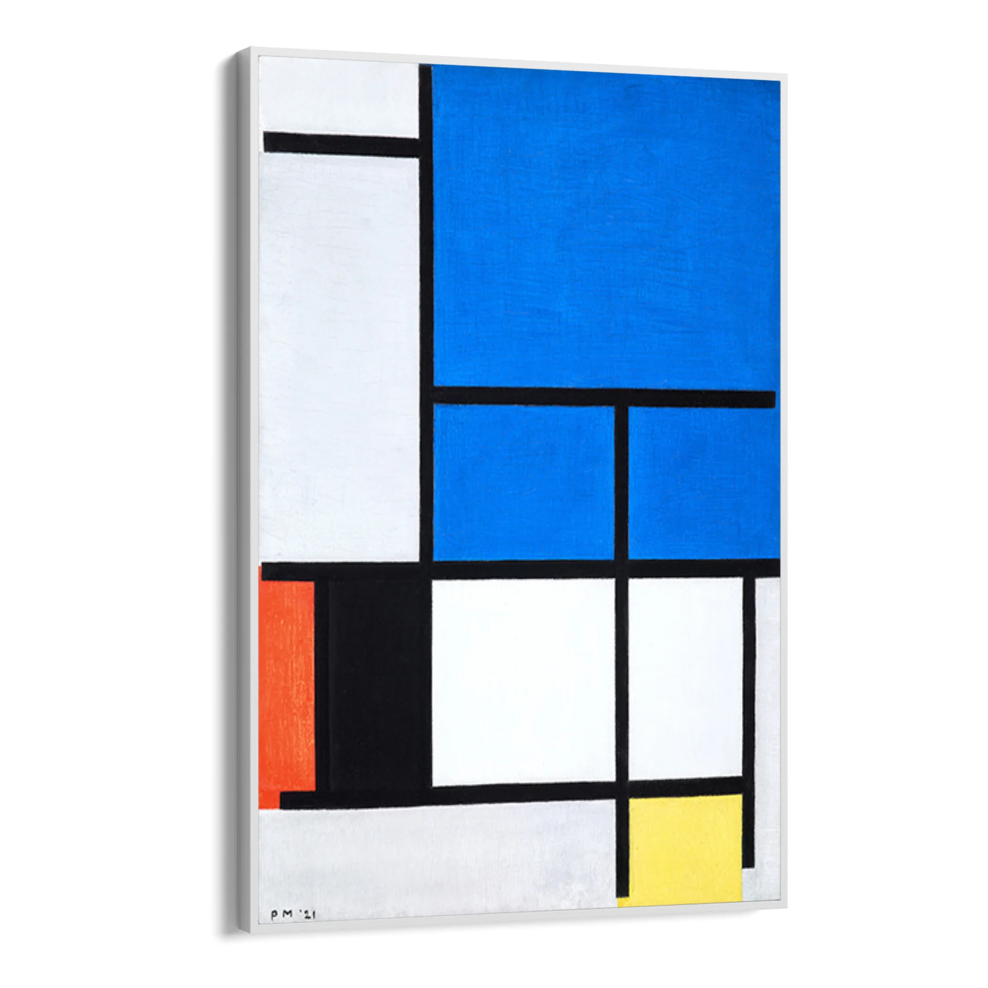Composizione Con Grande Piano Blu Rosso Nero Giallo E Grigio, Piet Mondrian - Image 11