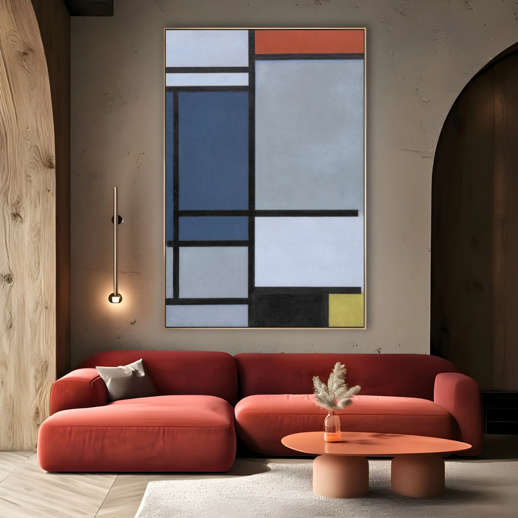 Composizione con rosso, blu, nero, giallo e grigio, Piet Mondrian - Image 3