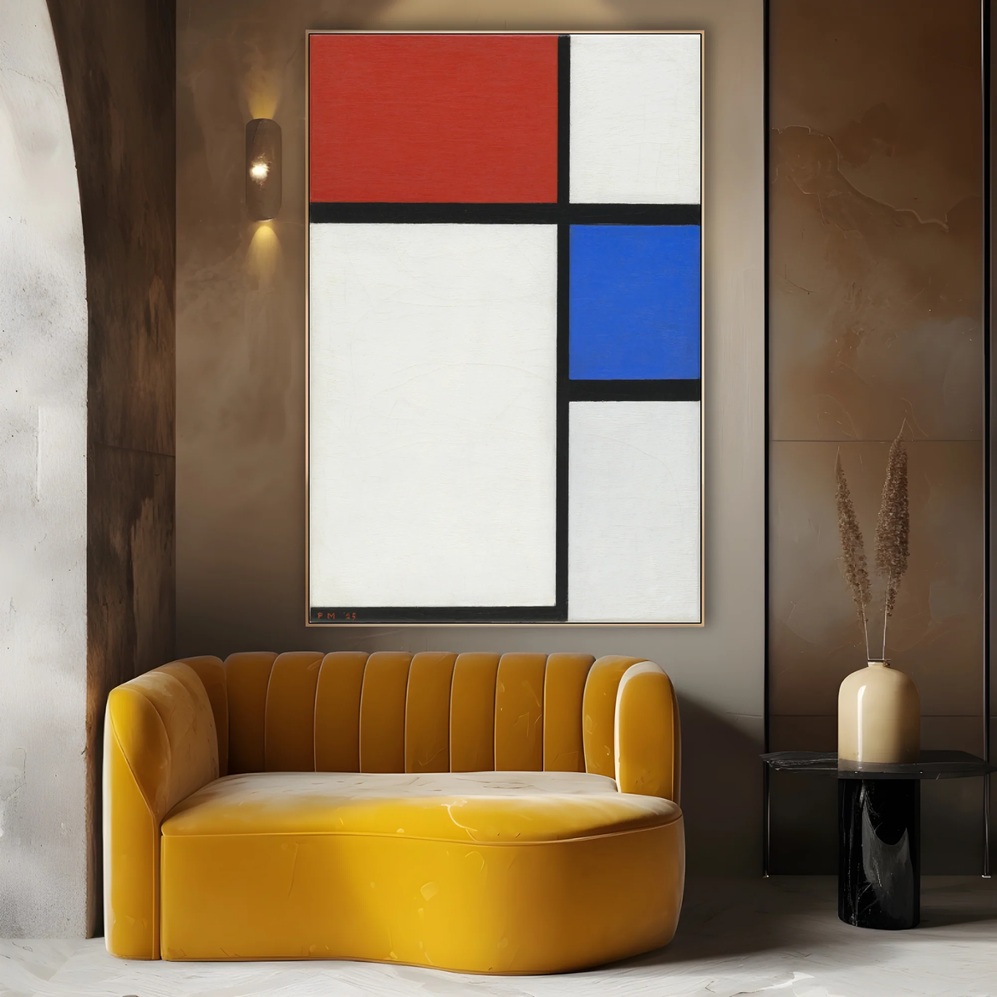 Composizione con Rosso e Blu, Piet Mondrian - Image 3
