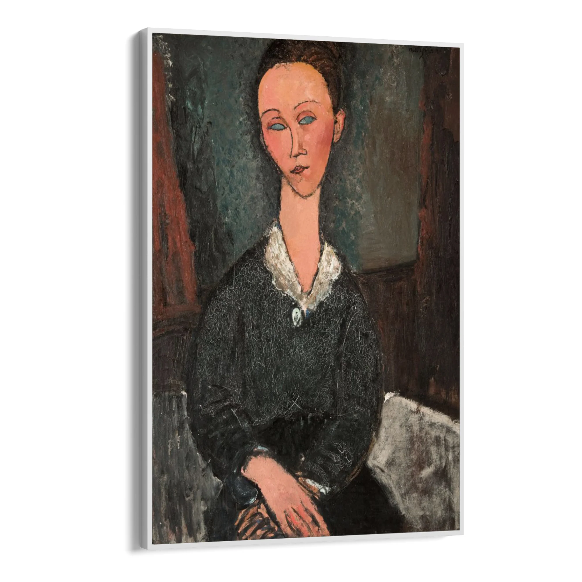 Donna dal colletto bianco, Amedeo Modigliani - Image 11
