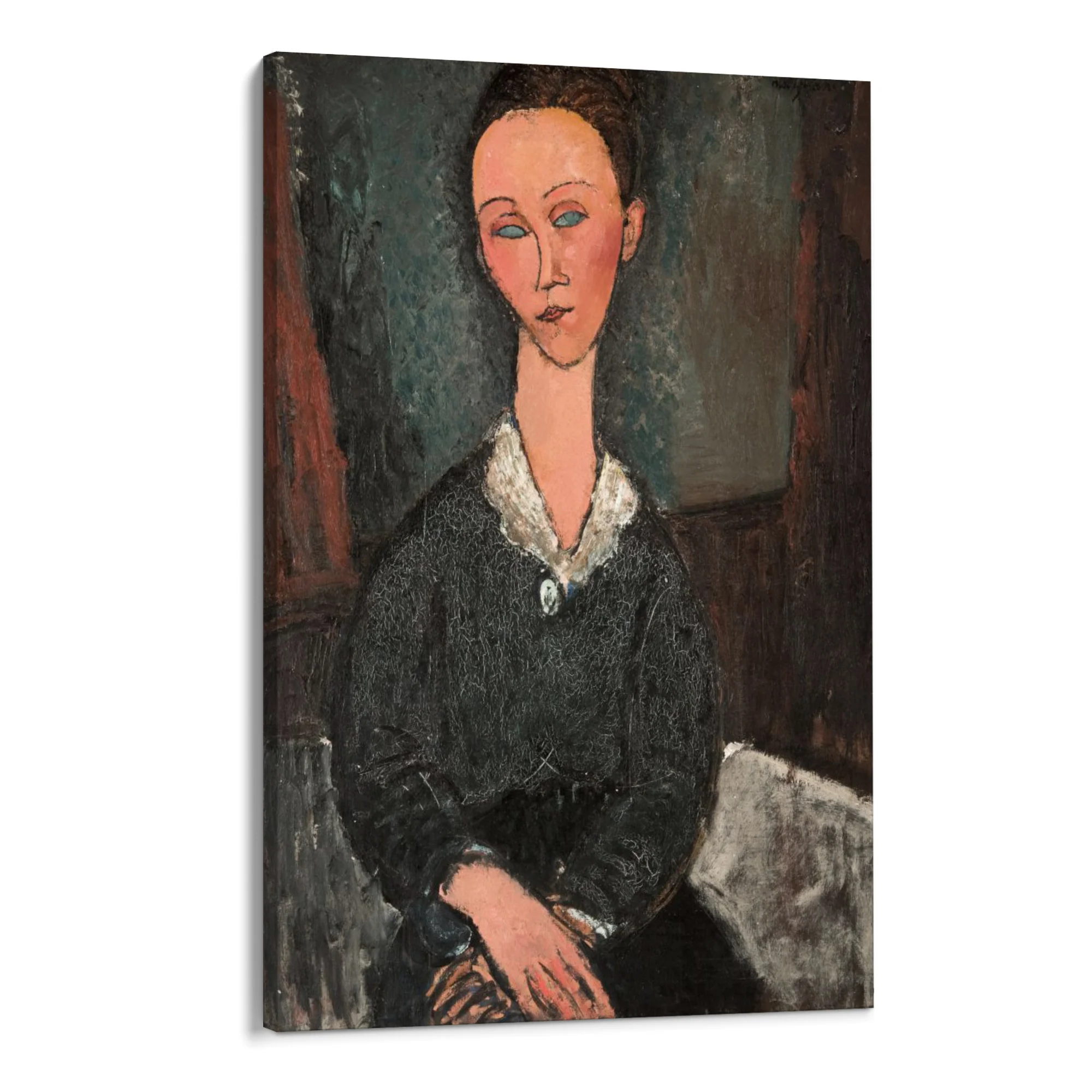 Donna dal colletto bianco, Amedeo Modigliani - Image 8