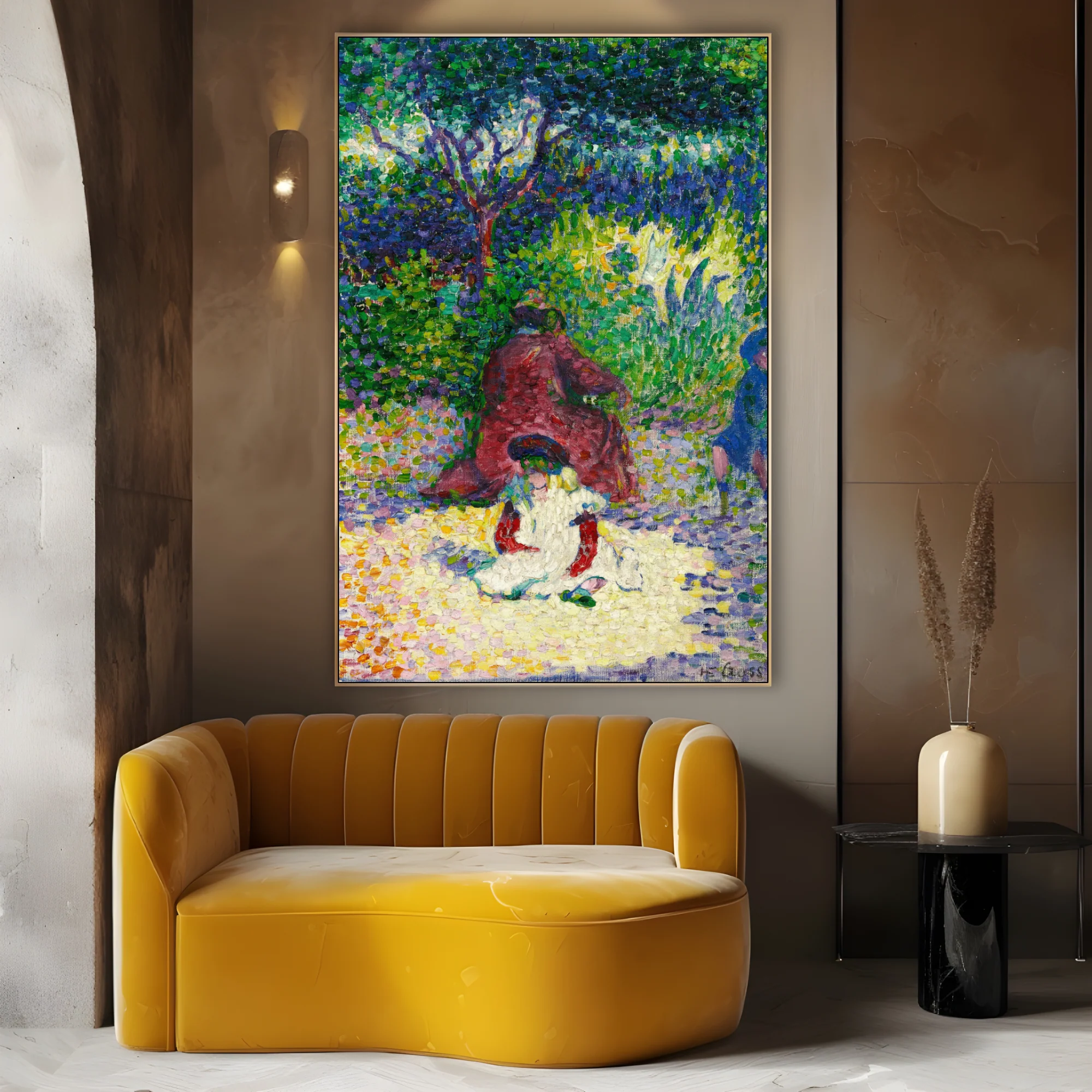 Donna e bambino in un giardino, Henri Edmond Cross - Image 3