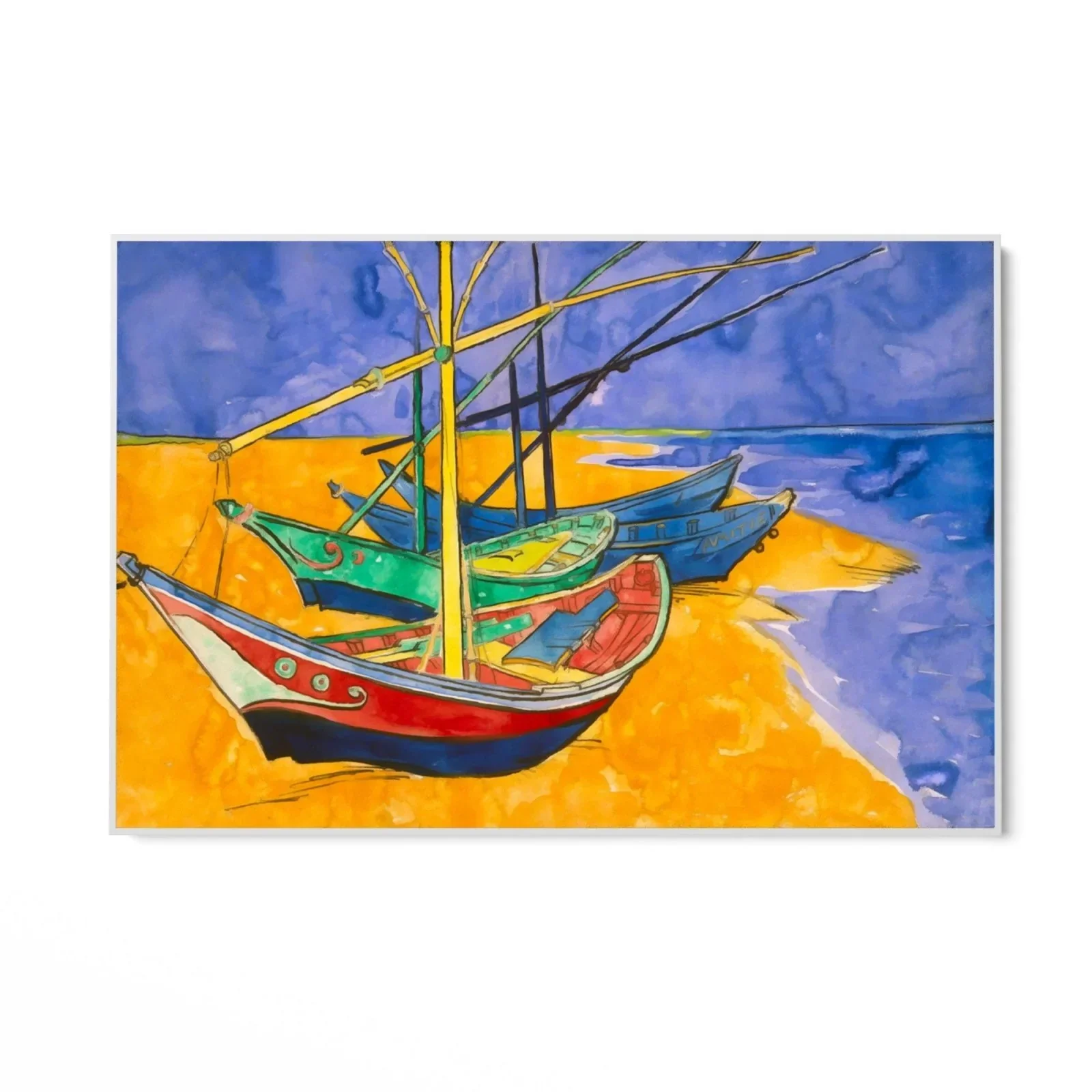 Fishing Boats on the Beach I, Vincent Van Gogh - Image 10