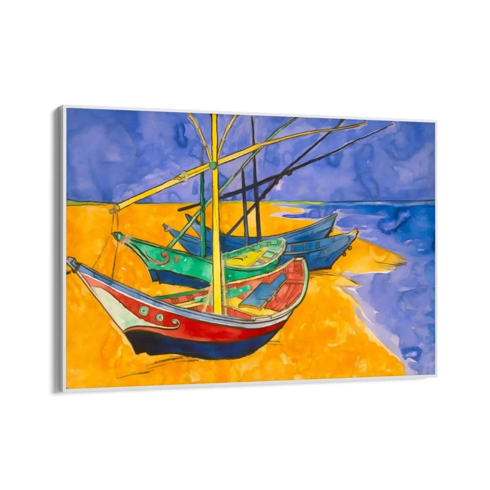 Fishing Boats on the Beach I, Vincent Van Gogh - Image 11