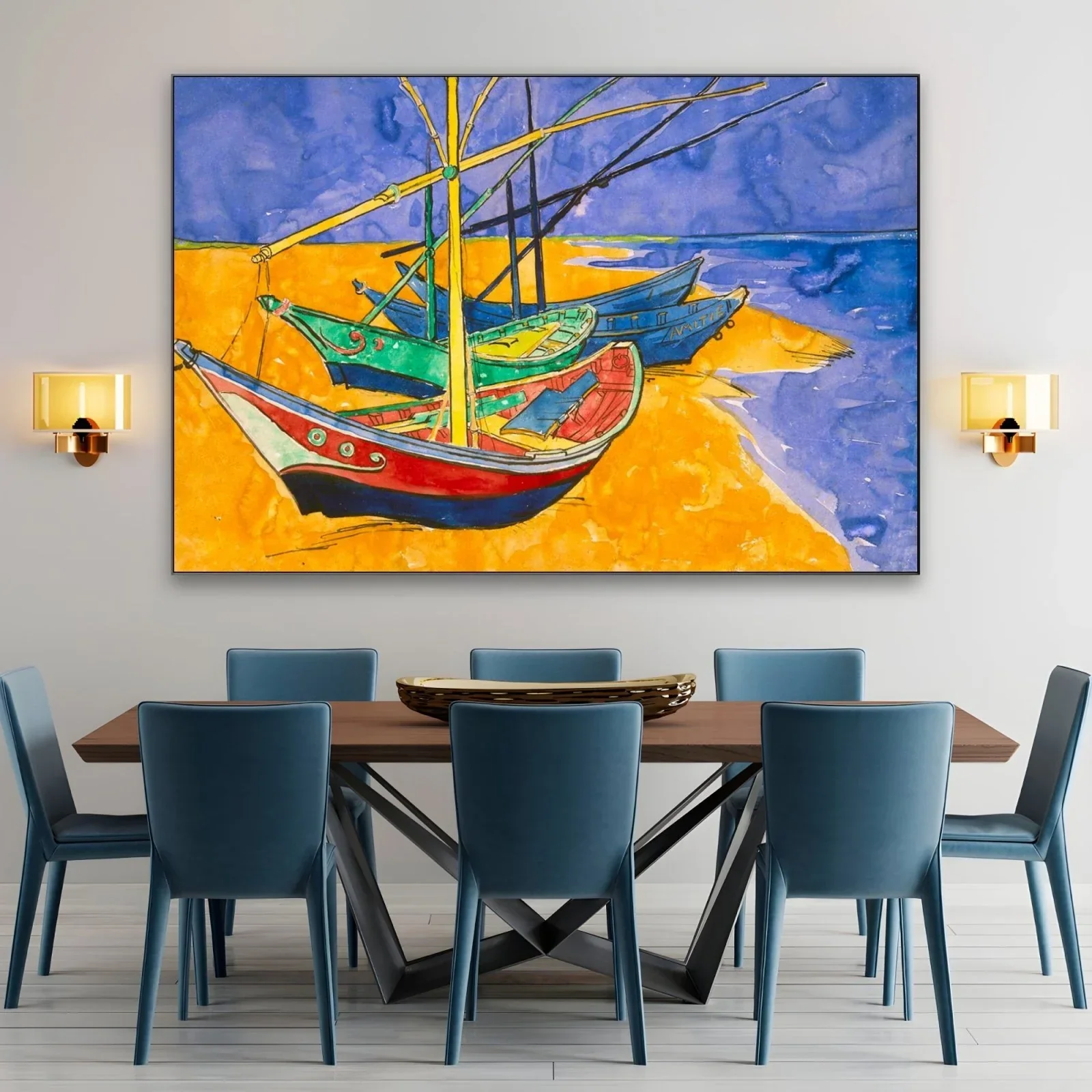 Fishing Boats on the Beach I, Vincent Van Gogh - Image 3