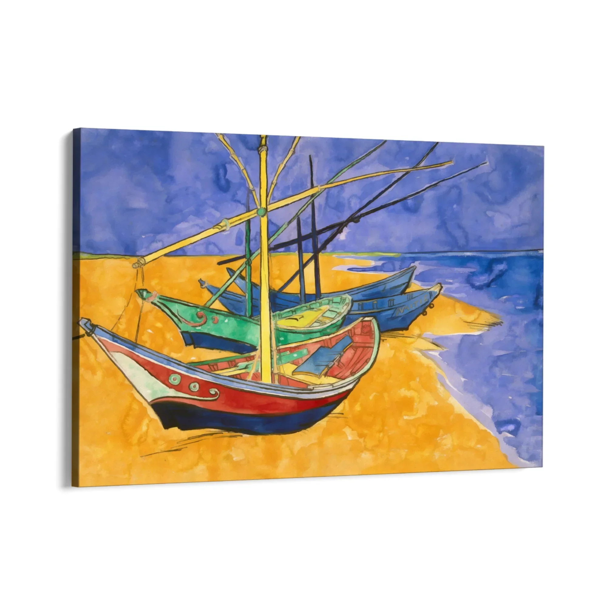 Fishing Boats on the Beach I, Vincent Van Gogh - Image 5