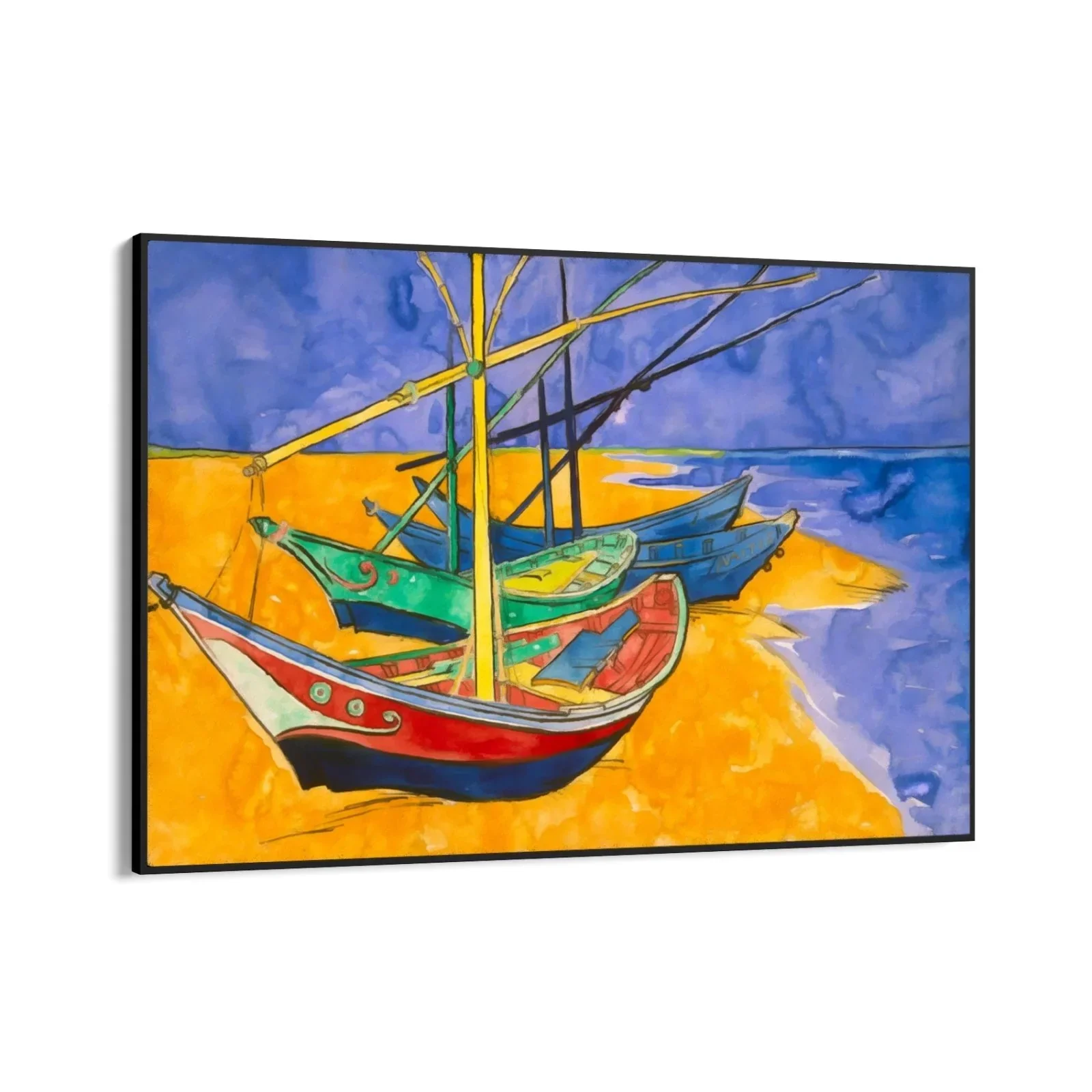 Fishing Boats on the Beach I, Vincent Van Gogh - Image 7