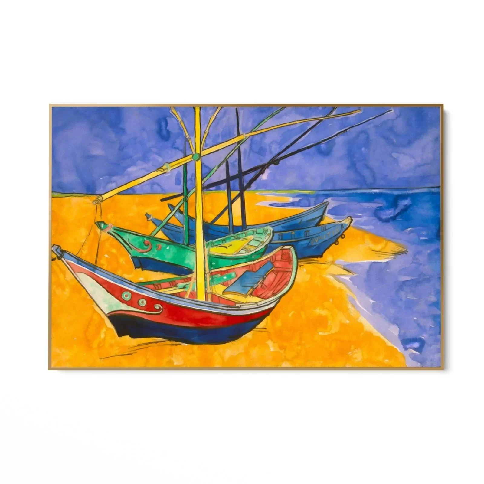 Fishing Boats on the Beach I, Vincent Van Gogh - Image 8