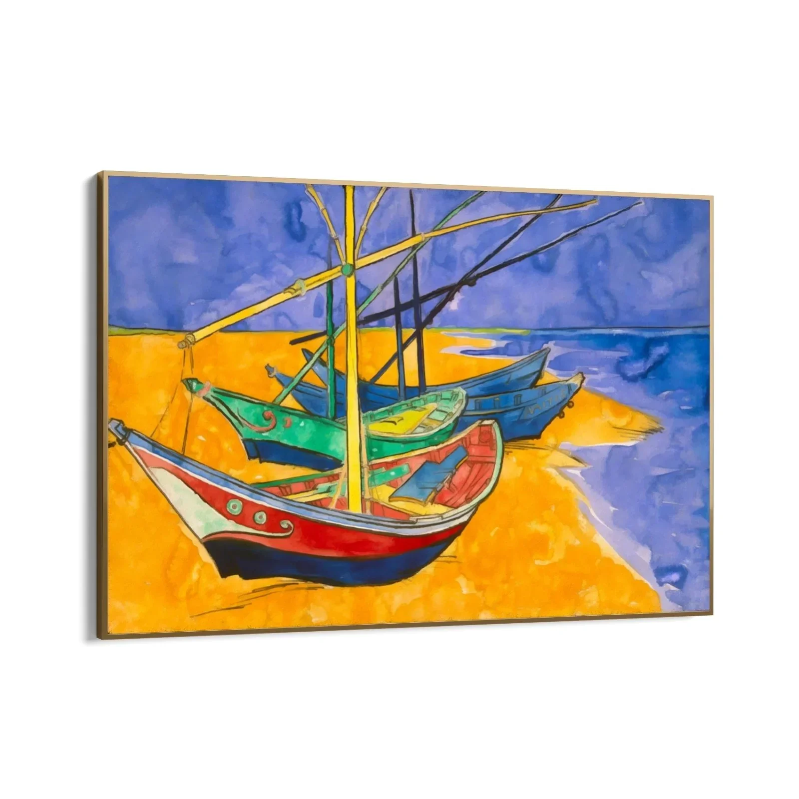 Fishing Boats on the Beach I, Vincent Van Gogh - Image 9