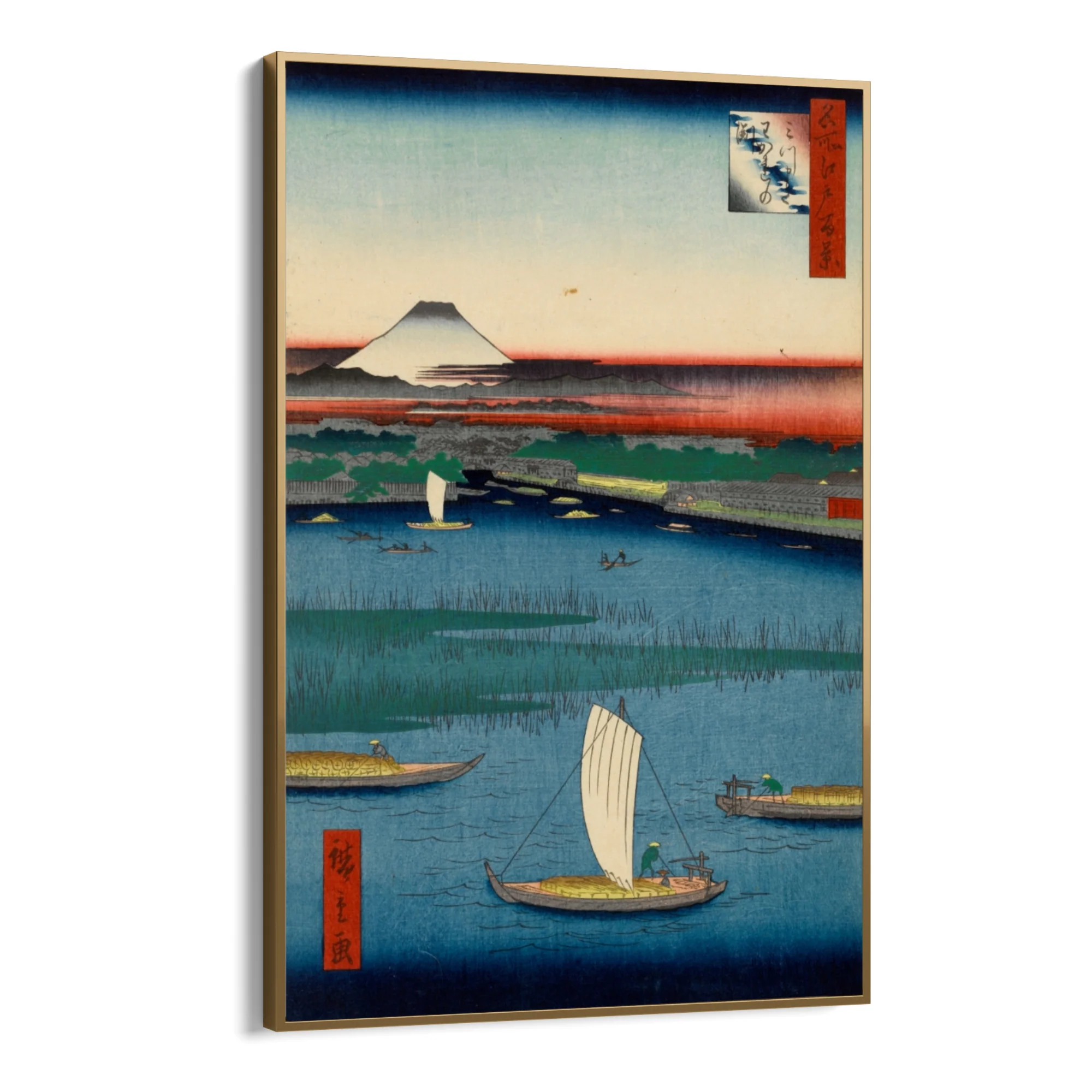 Le Cento vedute famose di Edo LXVII, Utagawa Hiroshige - Image 10