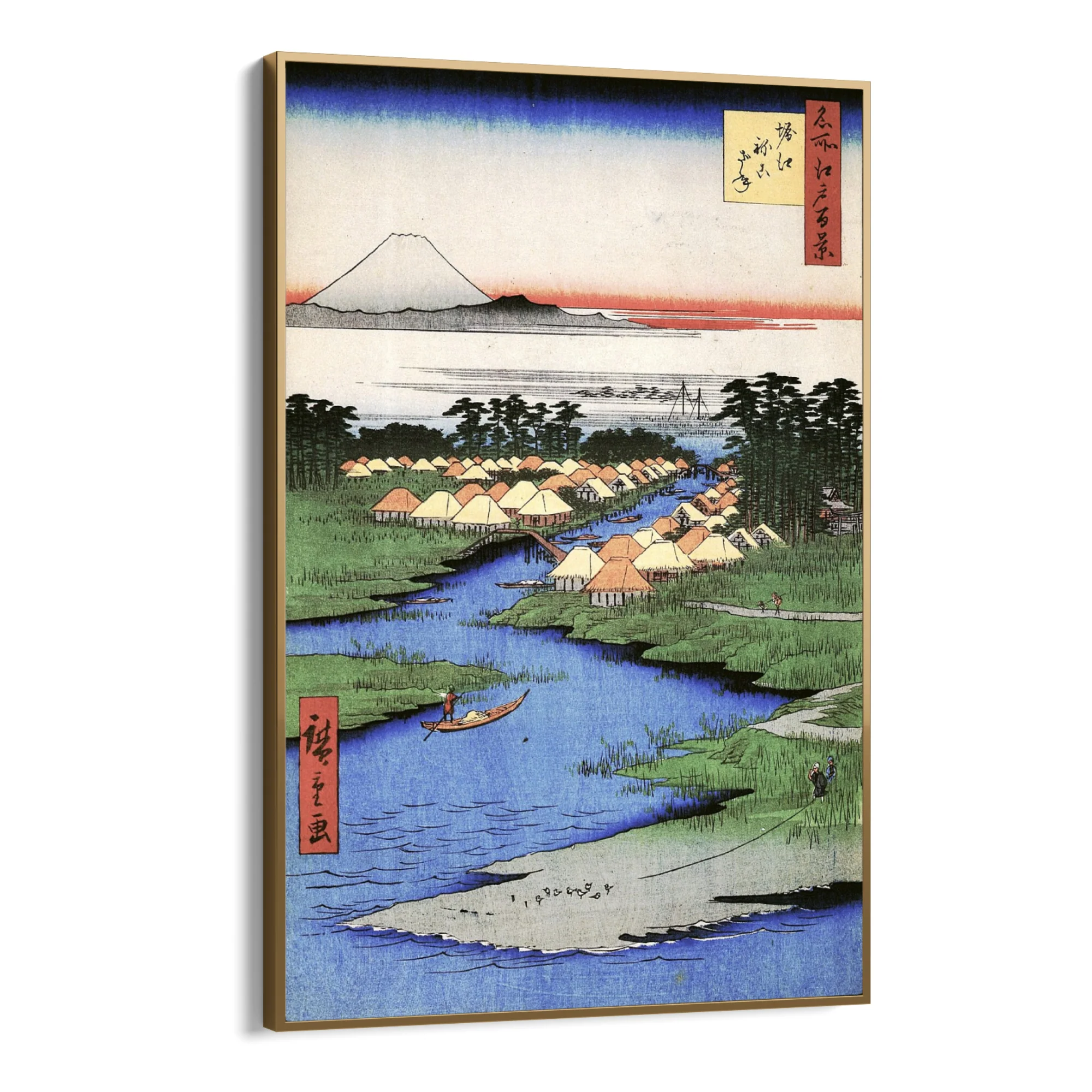Le Cento vedute famose di Edo XCVI, Utagawa Hiroshige - Image 10