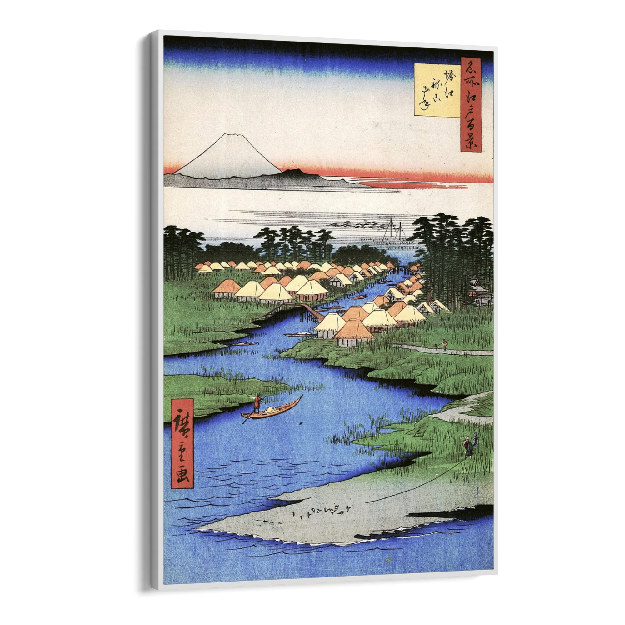 Le Cento vedute famose di Edo XCVI, Utagawa Hiroshige - Image 11