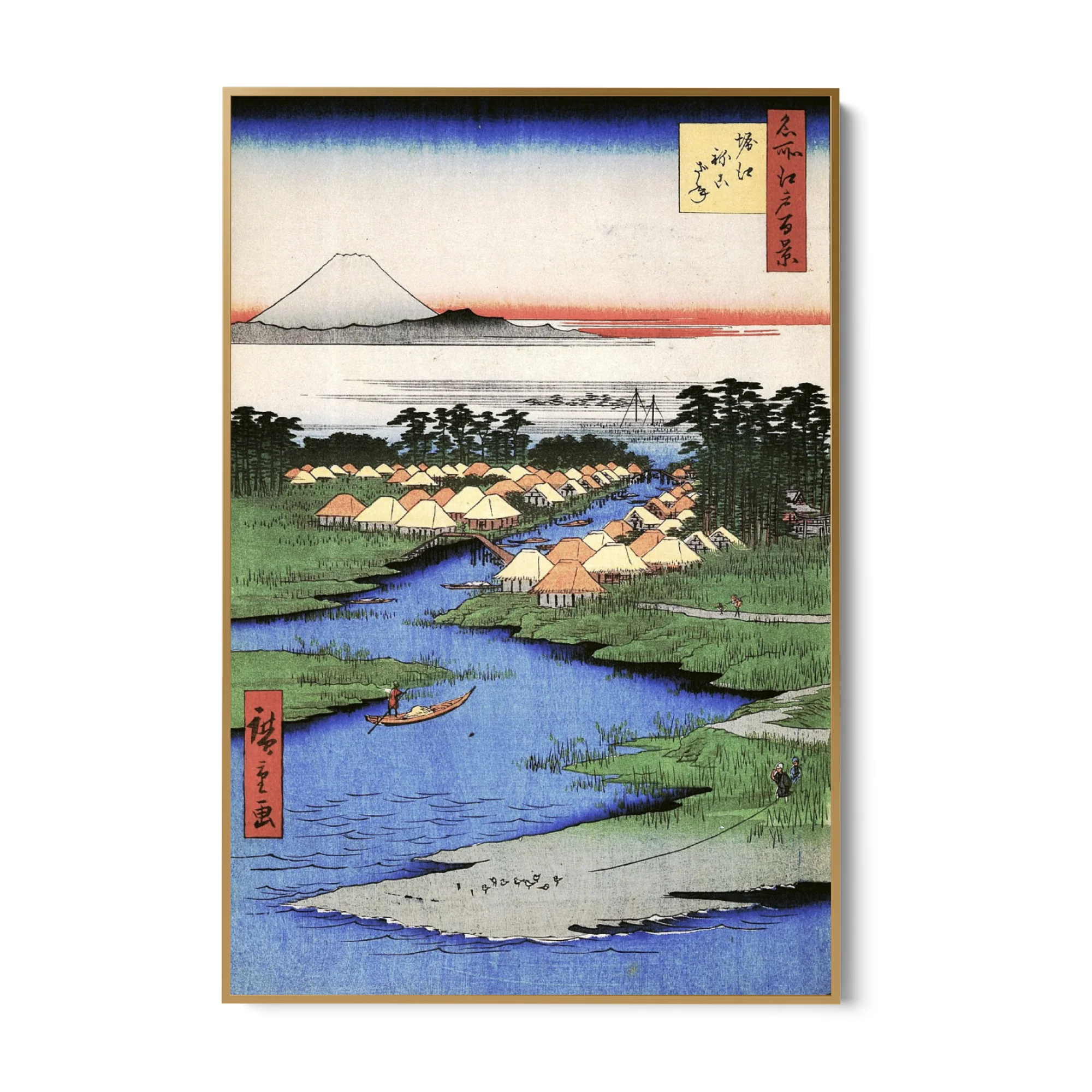 Le Cento vedute famose di Edo XCVI, Utagawa Hiroshige - Image 5