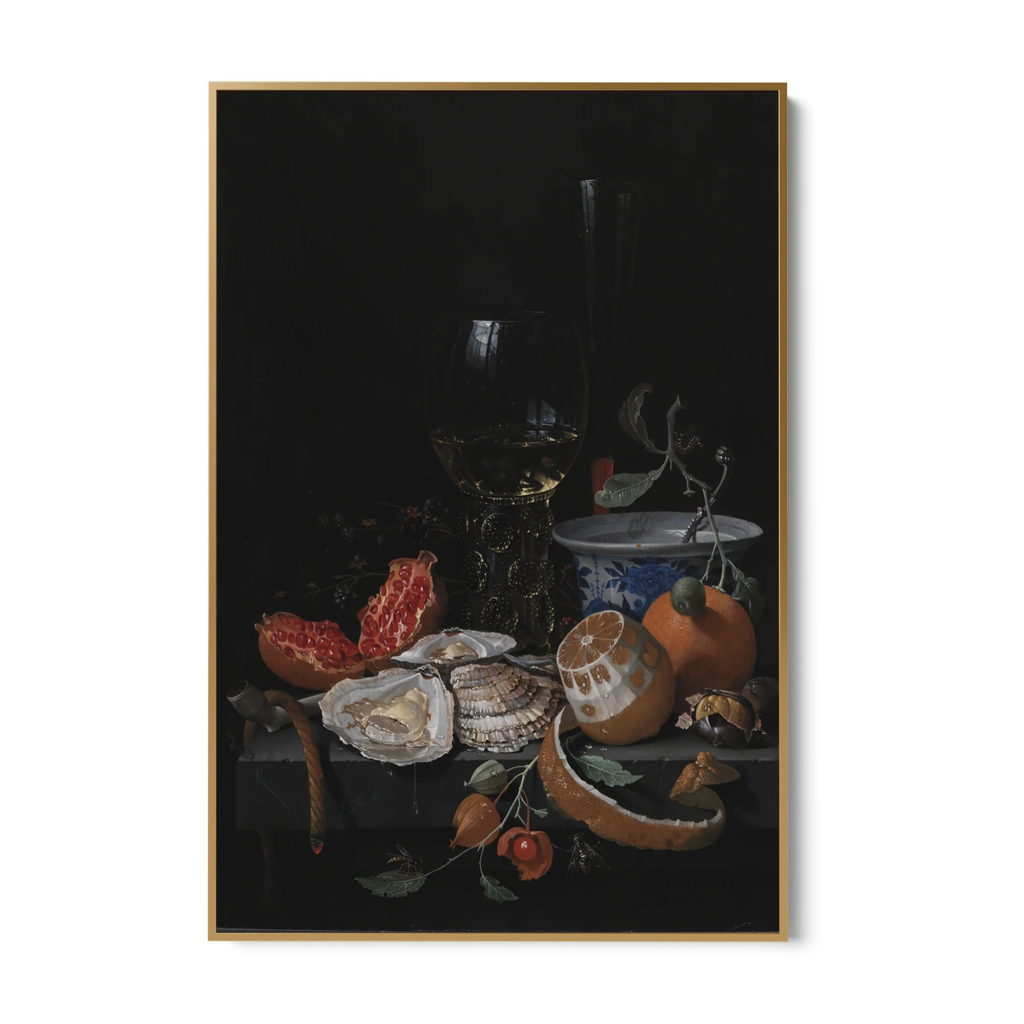 Ostriche, Frutta e Vino, Abraham Mignon - Image 6