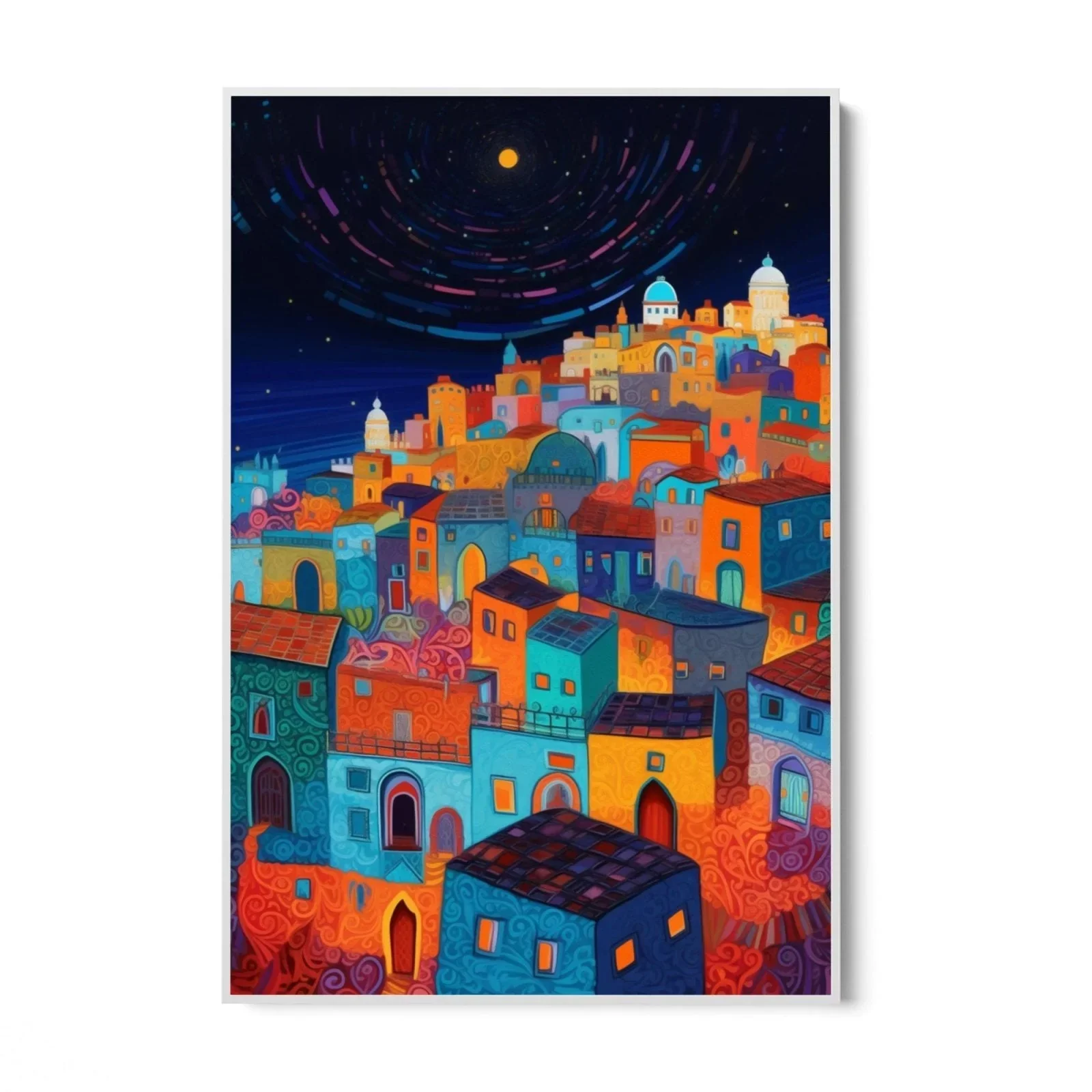 Paese del mediterraneo di notte - Image 10