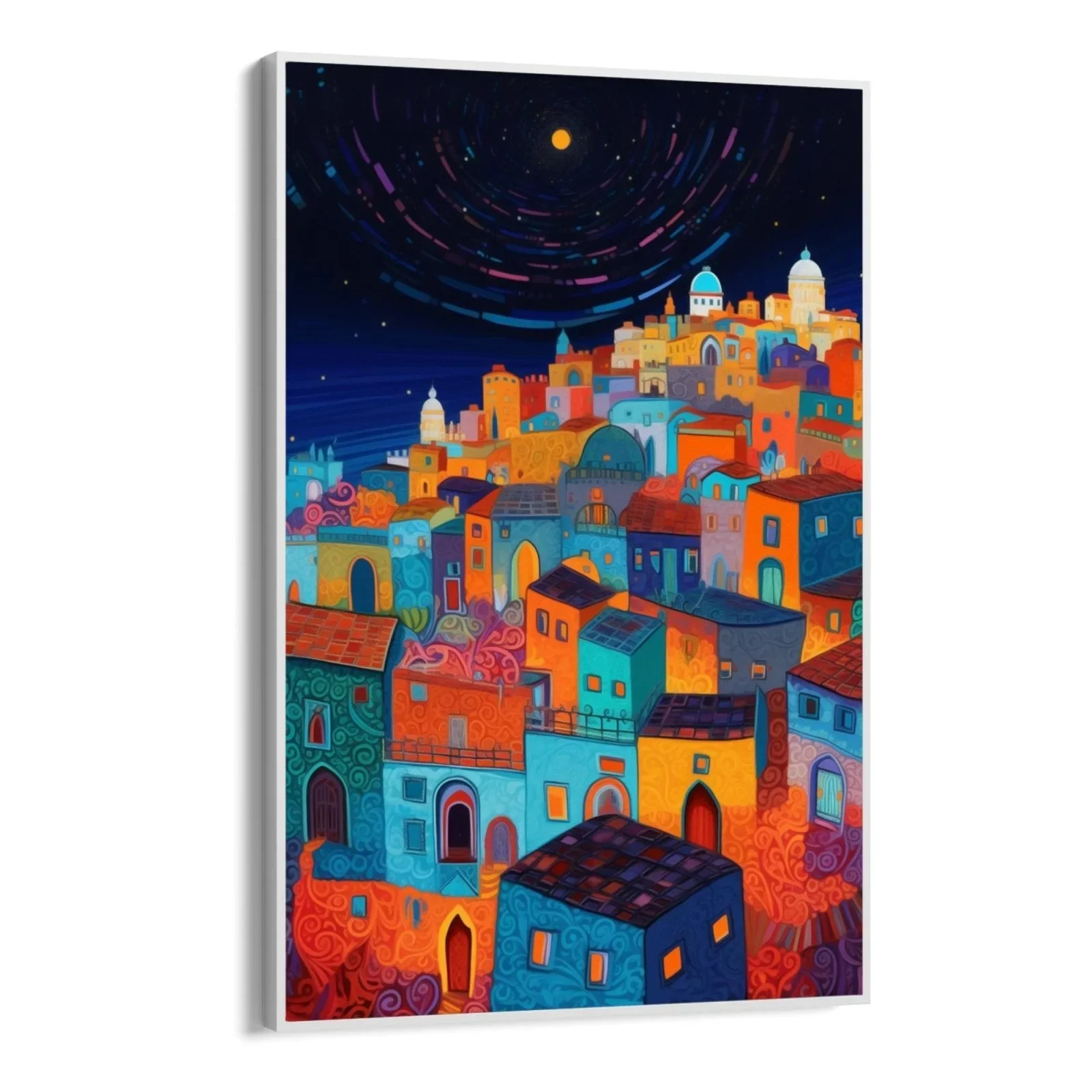 Paese del mediterraneo di notte - Image 11