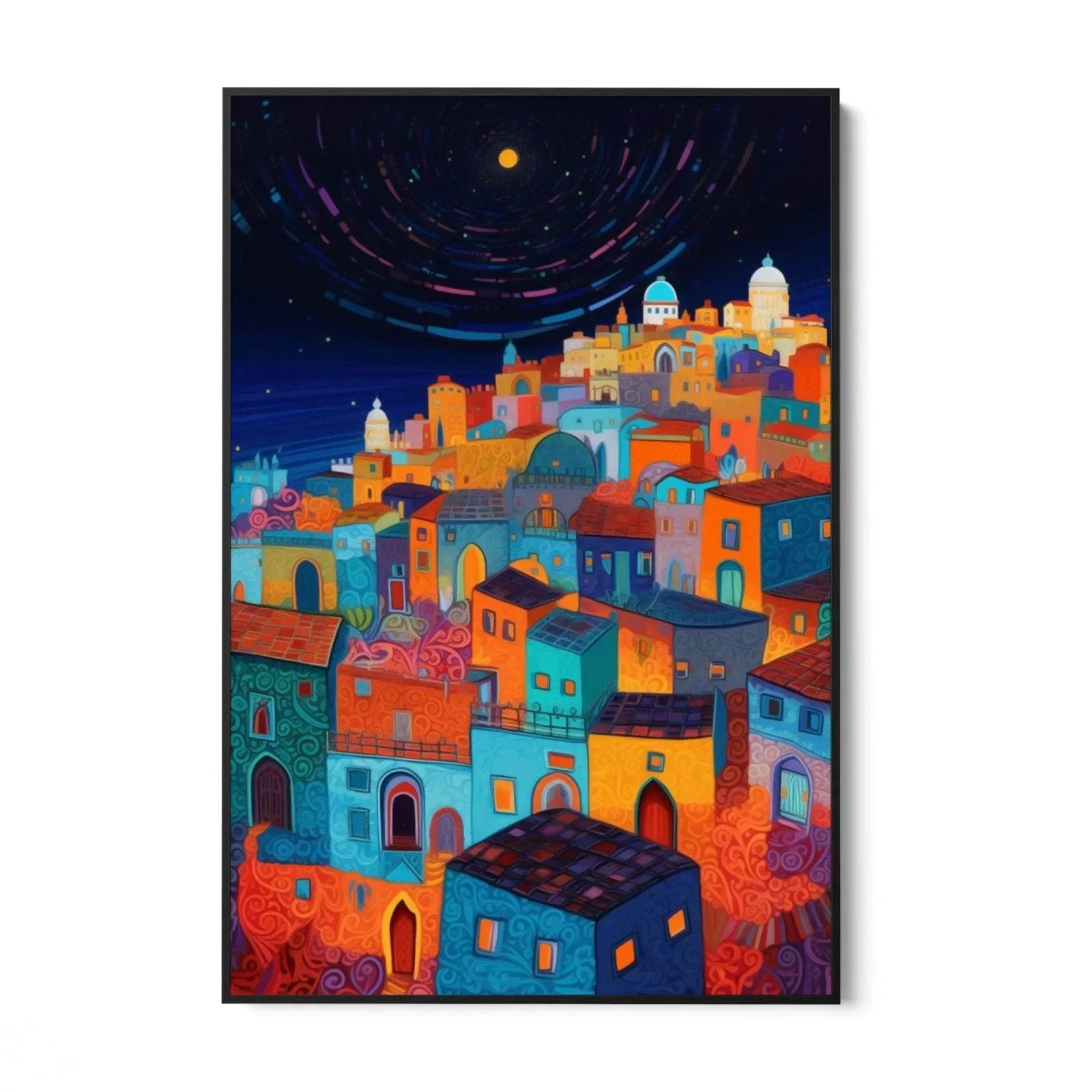 Paese del mediterraneo di notte - Image 6
