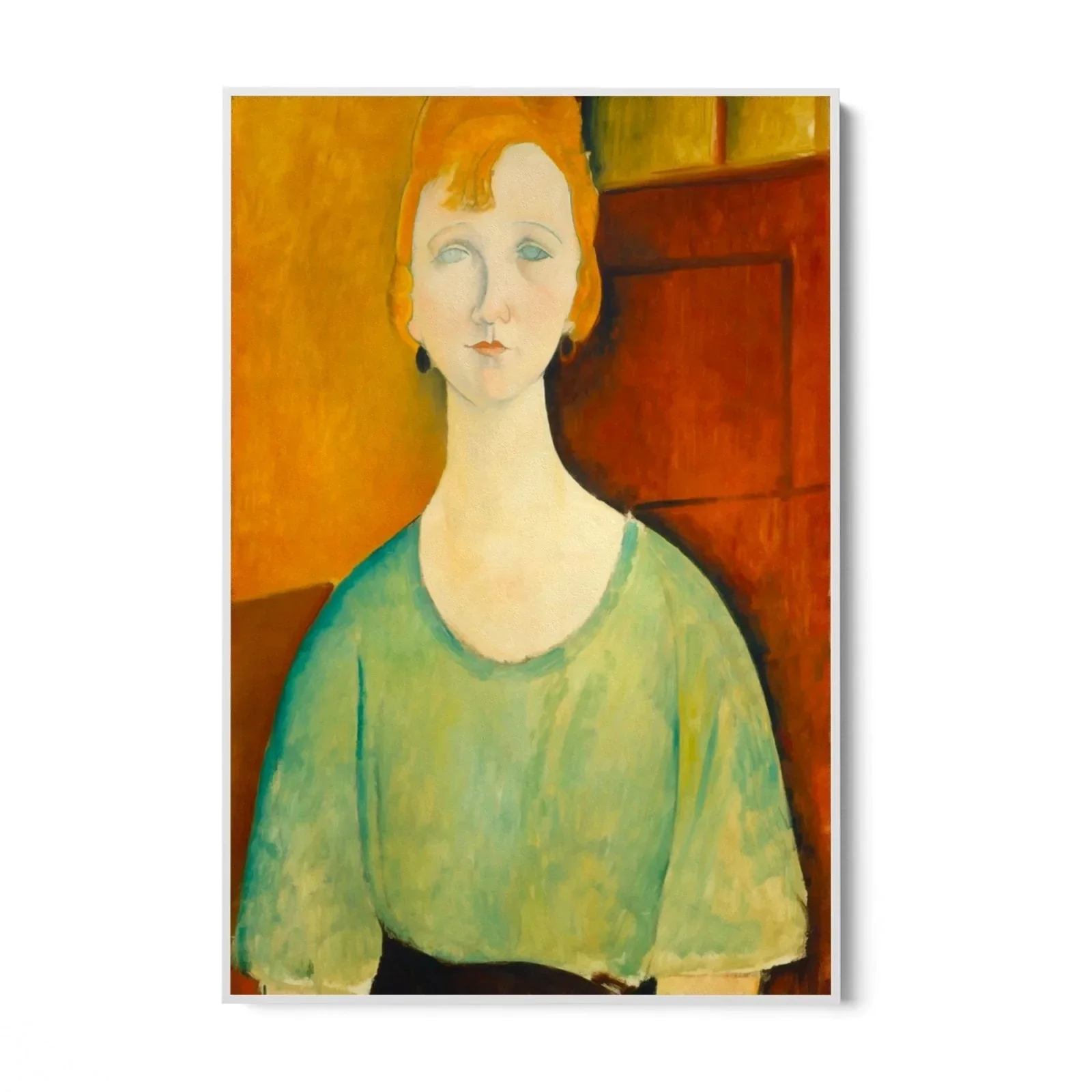 Ragazza in una camicetta verde, Amedeo Modigliani - Image 11