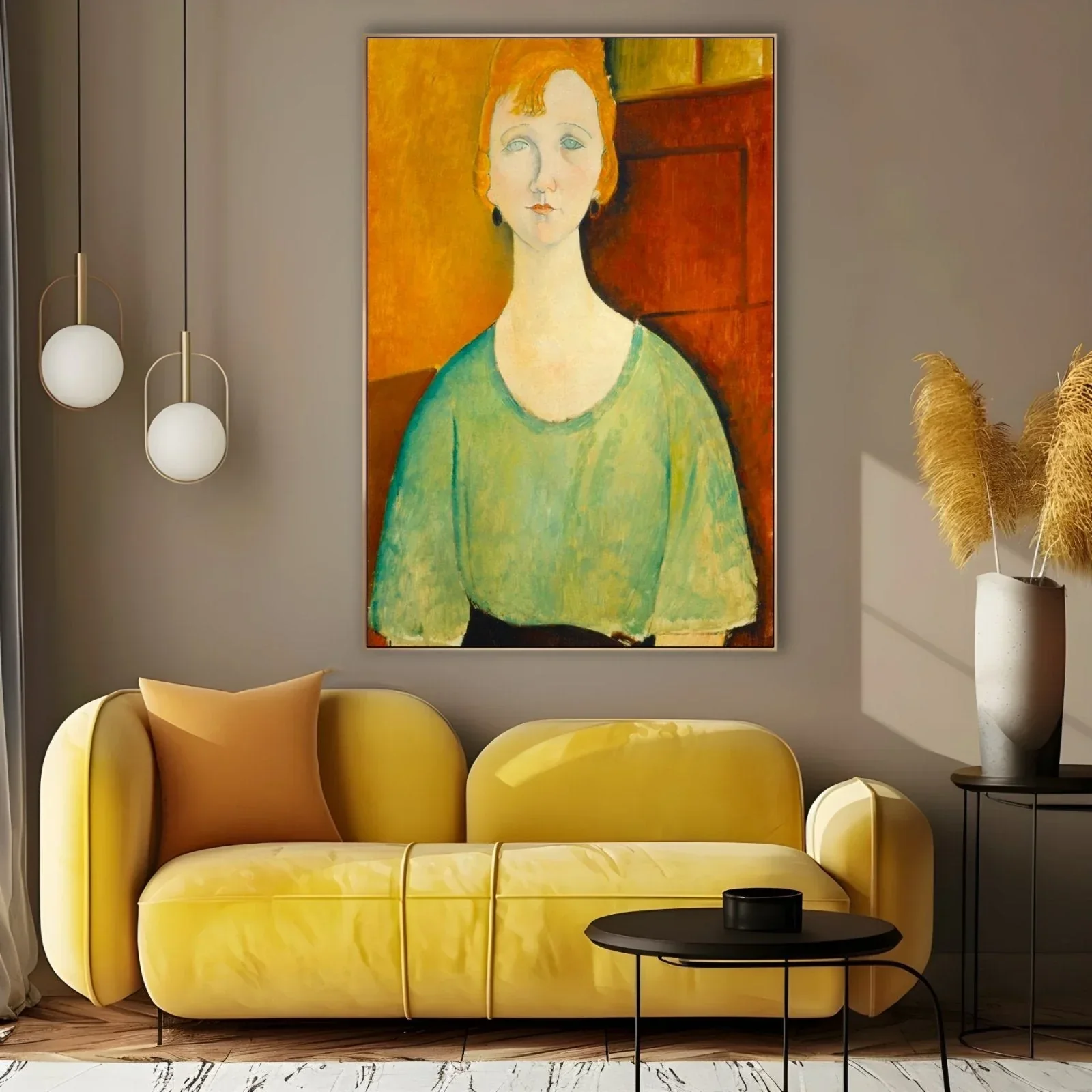 Ragazza in una camicetta verde, Amedeo Modigliani - Image 3