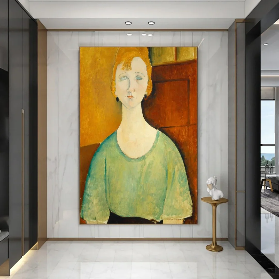 Ragazza in una camicetta verde, Amedeo Modigliani - Image 4