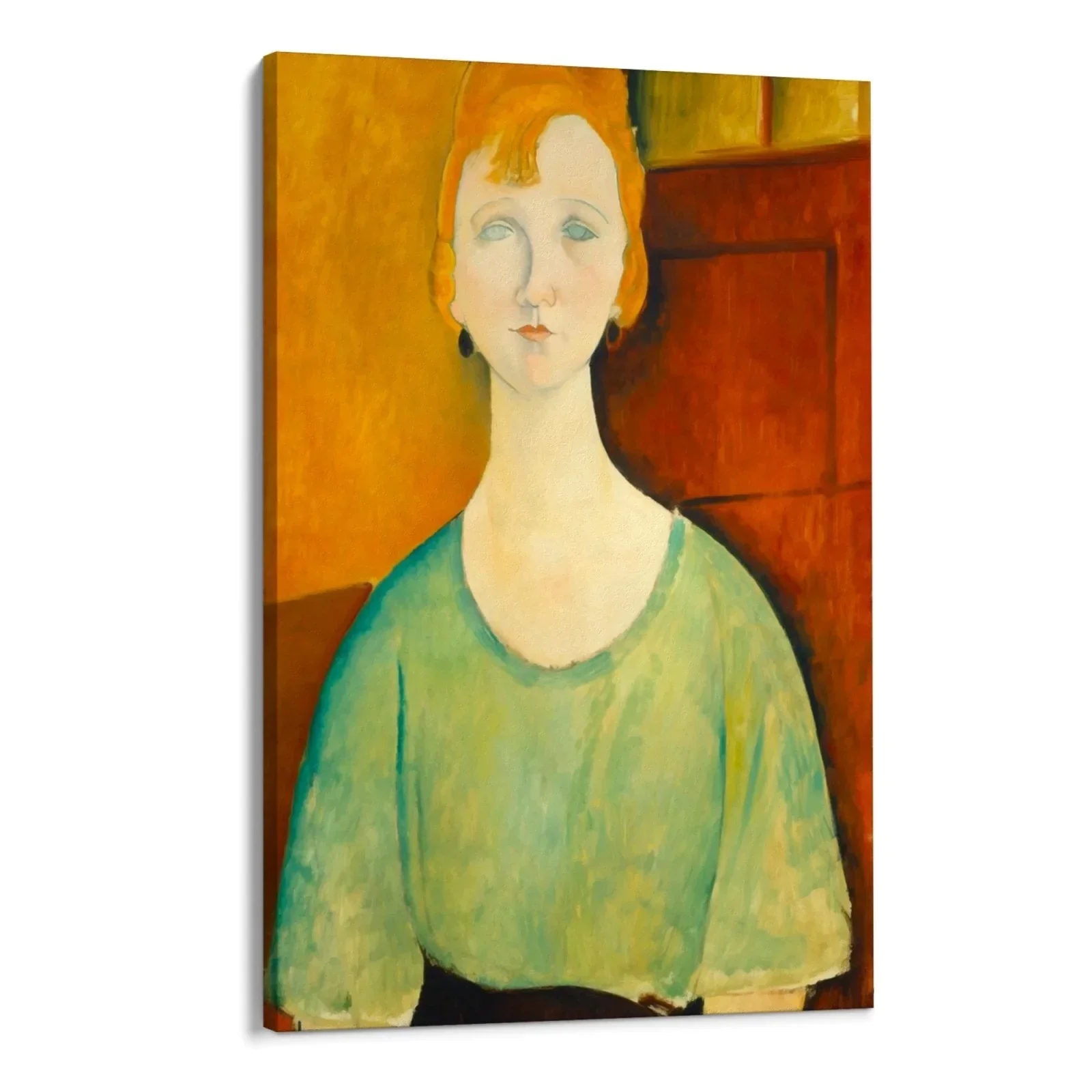 Ragazza in una camicetta verde, Amedeo Modigliani - Image 6