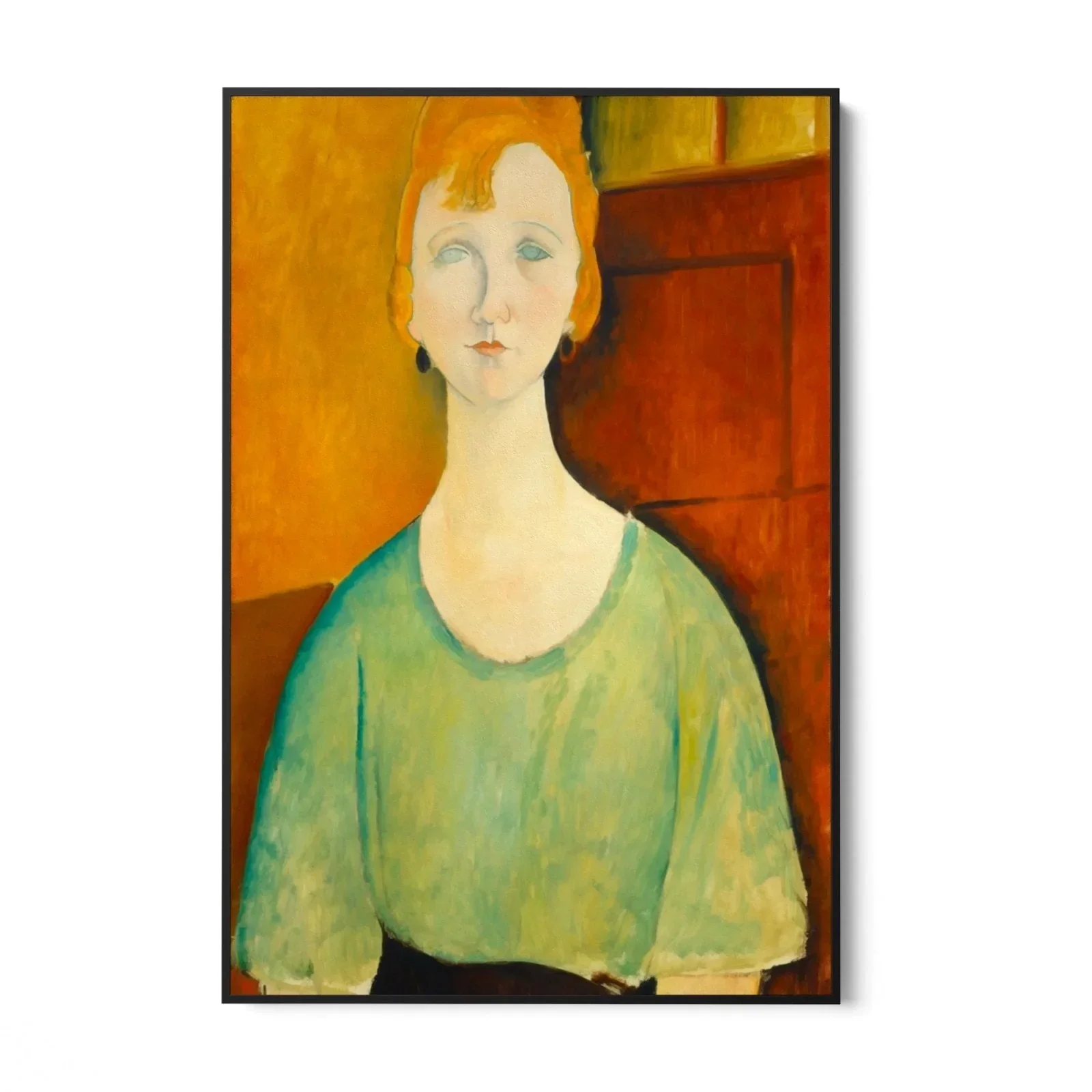Ragazza in una camicetta verde, Amedeo Modigliani - Image 7