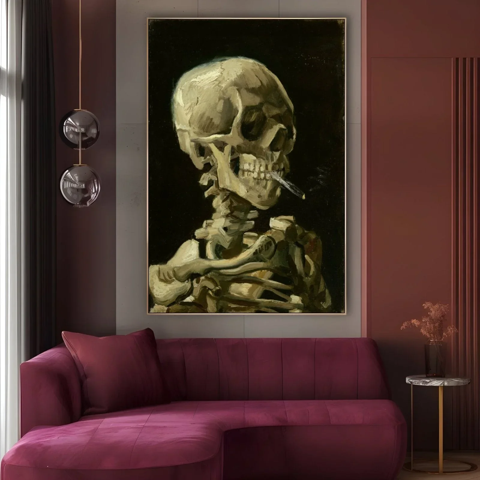 Skull with Cigarette, Vincent Van Gogh - Image 2