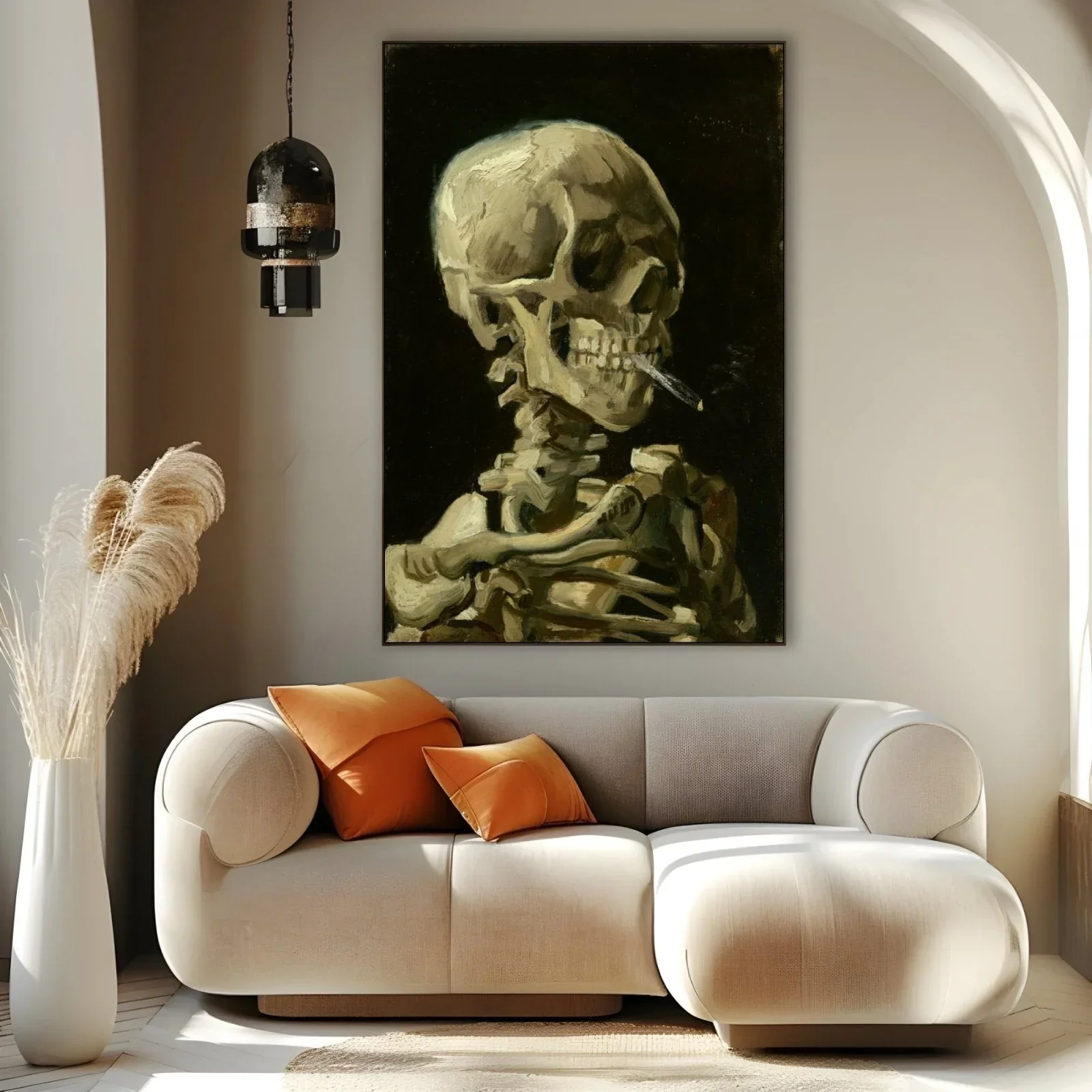 Skull with Cigarette, Vincent Van Gogh - Image 3