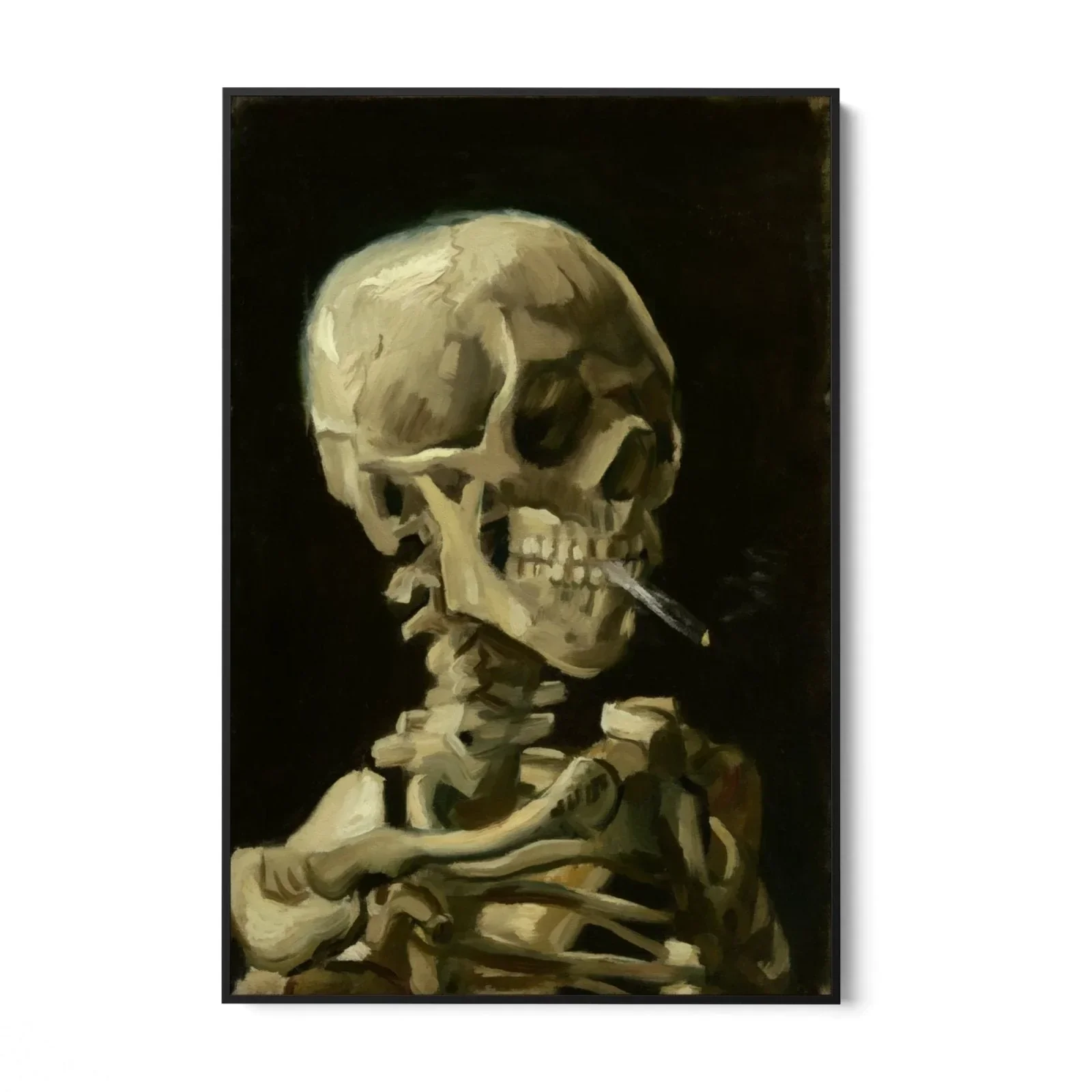 Skull with Cigarette, Vincent Van Gogh - Image 4
