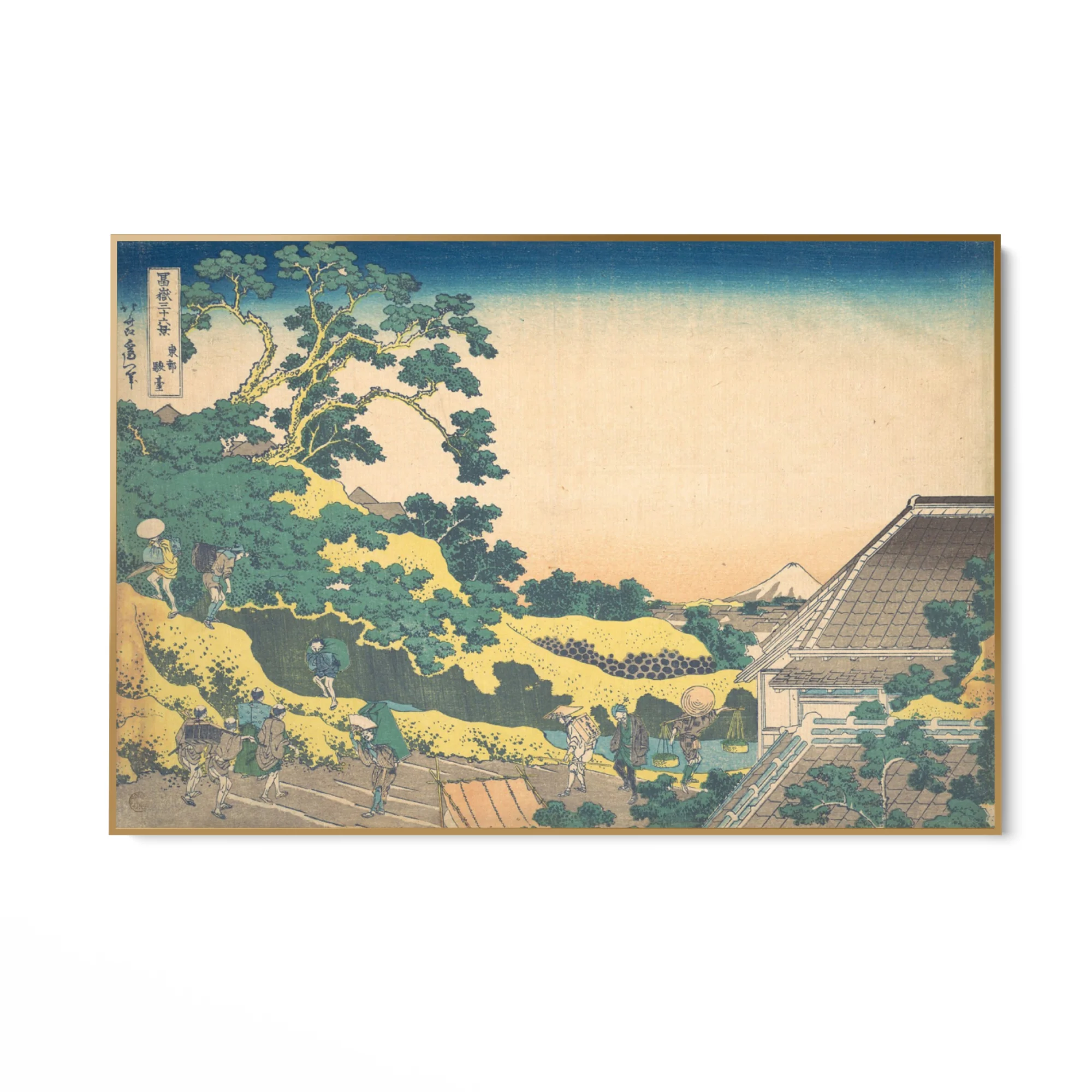 Surugadai in Edo, Katsushika Hokusai - Image 6