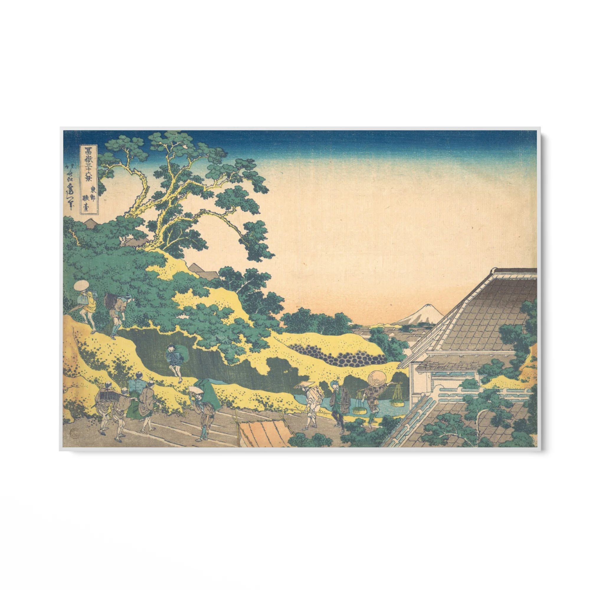 Surugadai in Edo, Katsushika Hokusai - Image 7
