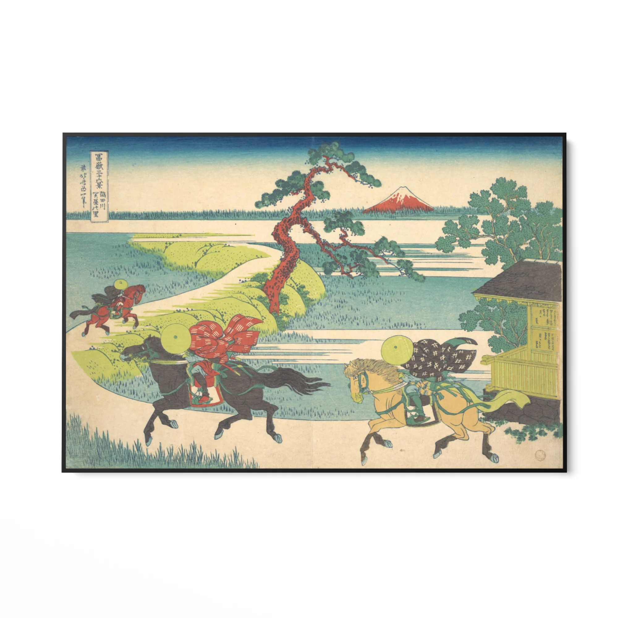 Veduta del villaggio di Sekiya sul fiume Sumida, Katsushika Hokusai - Image 5