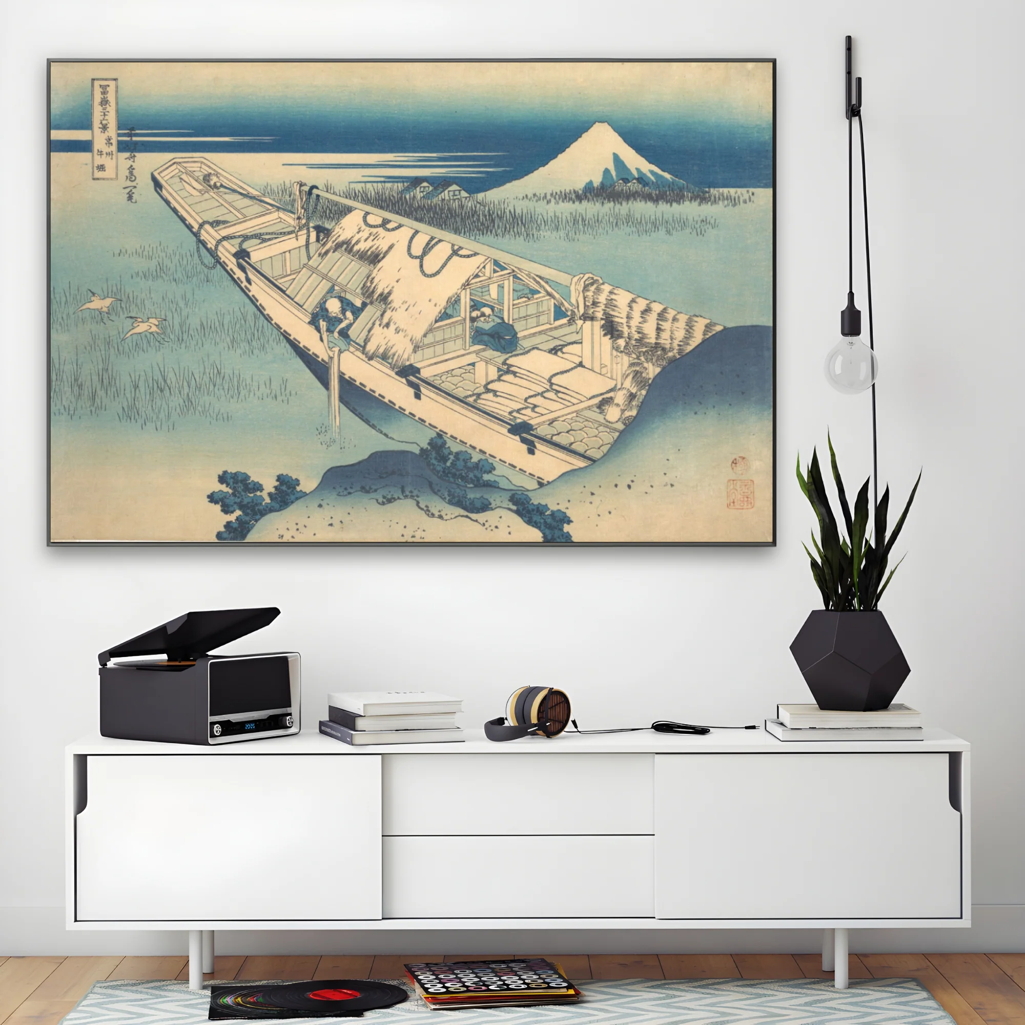 Vista di Fuji da una barca, Katsushika Hokusai - Image 3