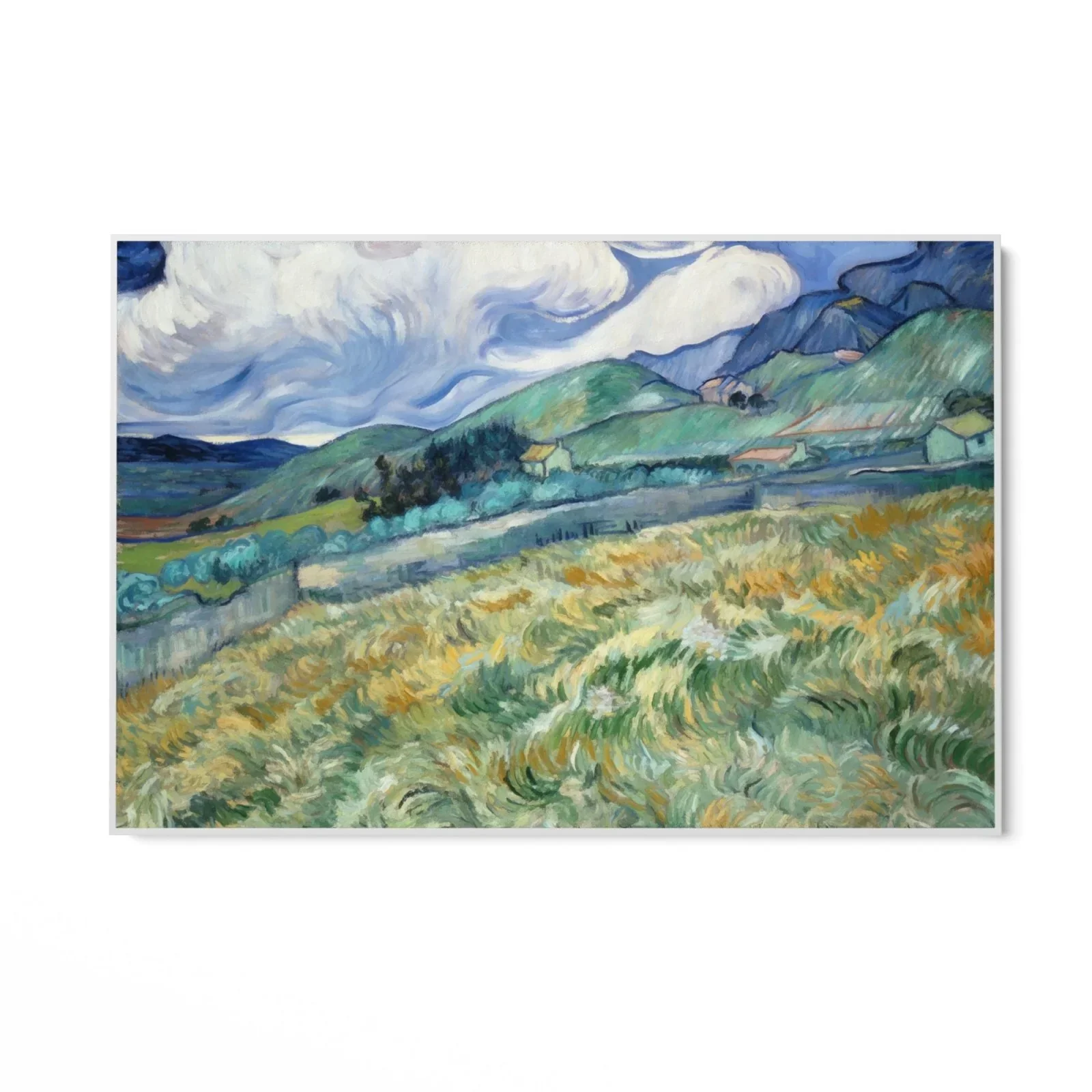 Wheatfield and Mountains 1889, Vincent Van Gogh - Image 10