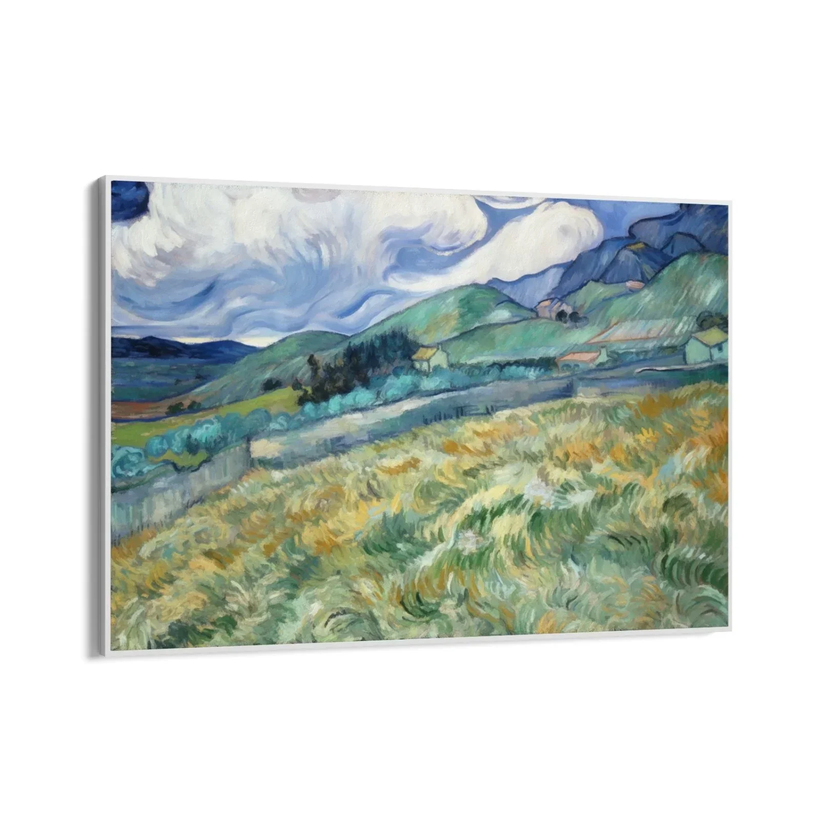 Wheatfield and Mountains 1889, Vincent Van Gogh - Image 11