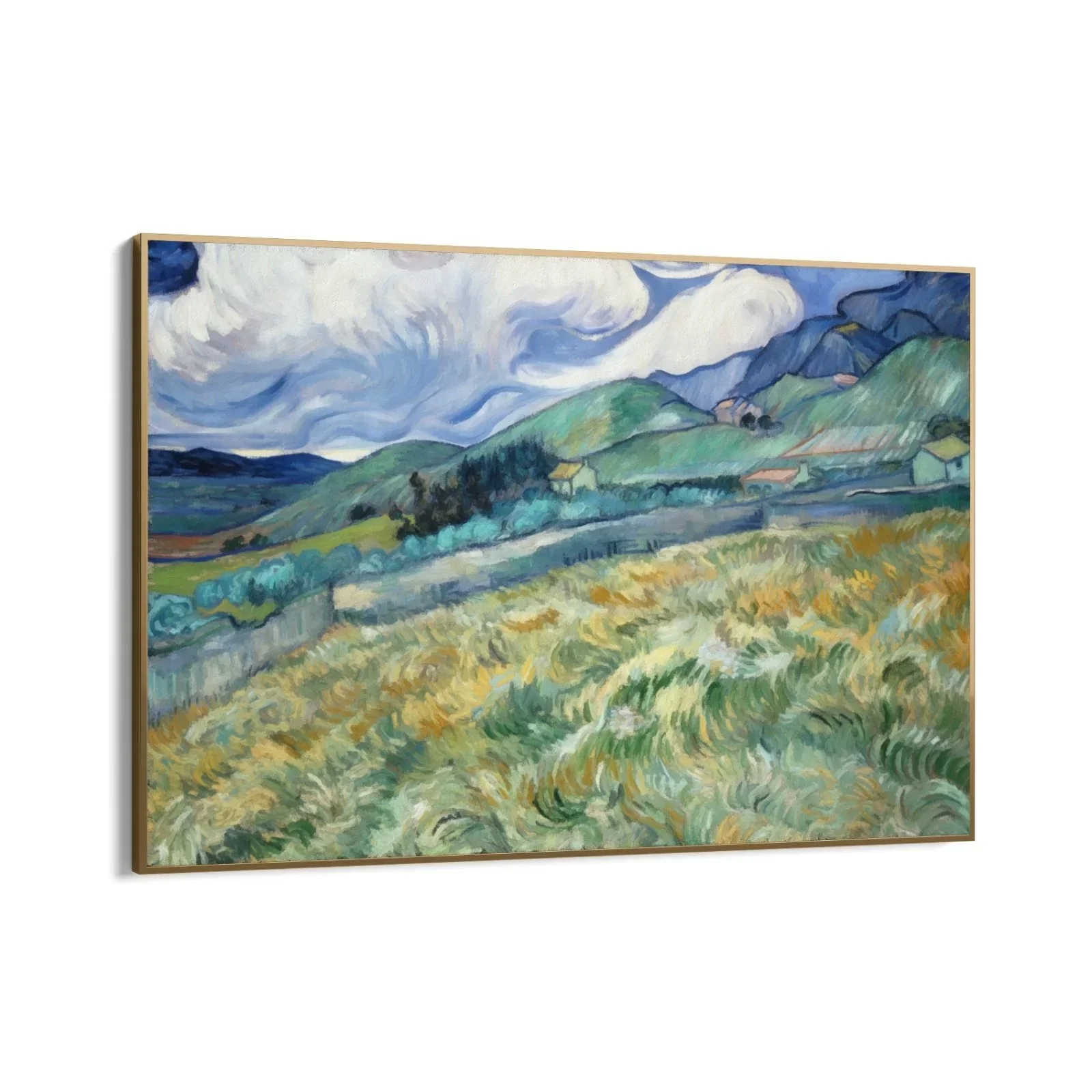 Wheatfield and Mountains 1889, Vincent Van Gogh - Image 9