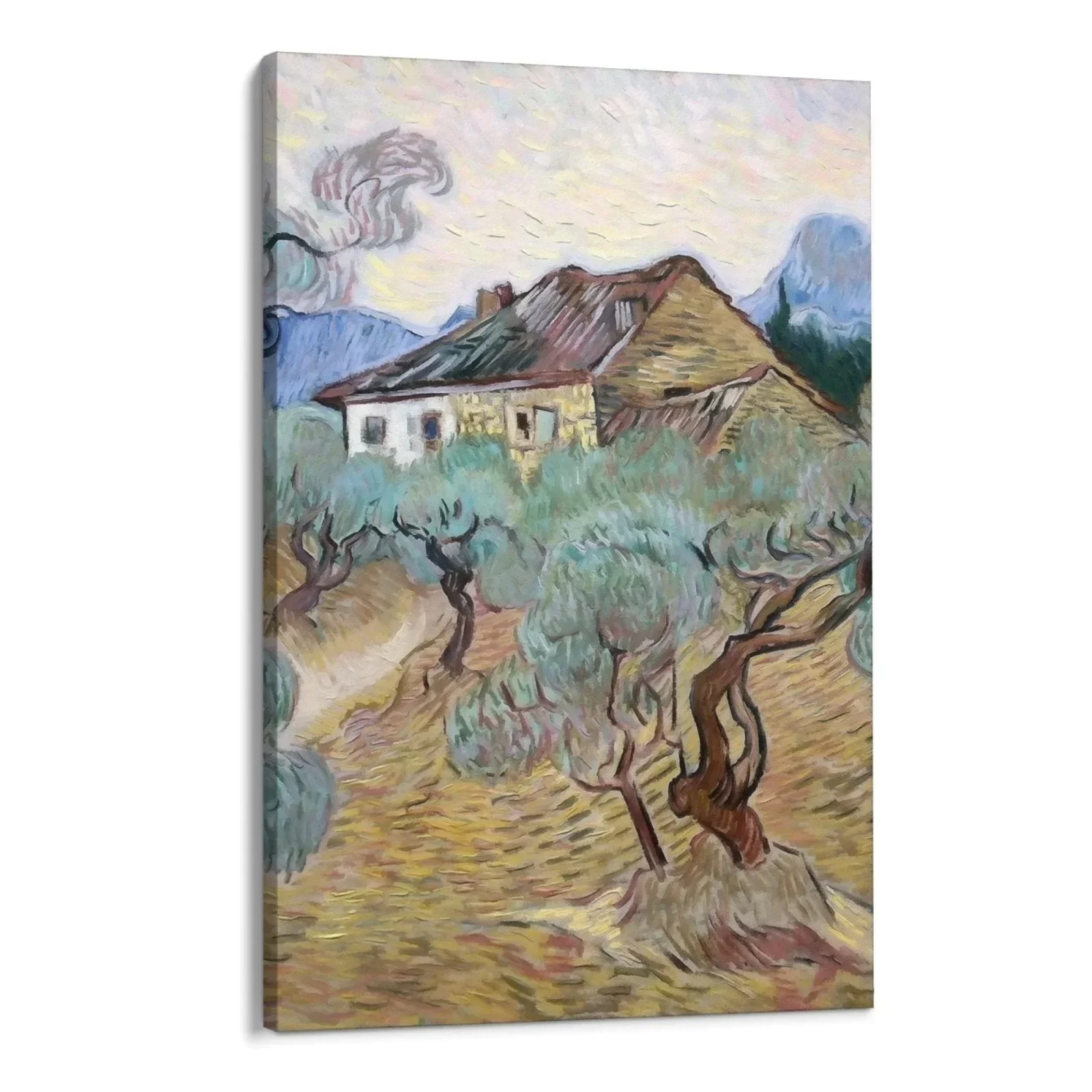 White Cottage Among Olive Trees, Vincent Van Gogh - Image 5