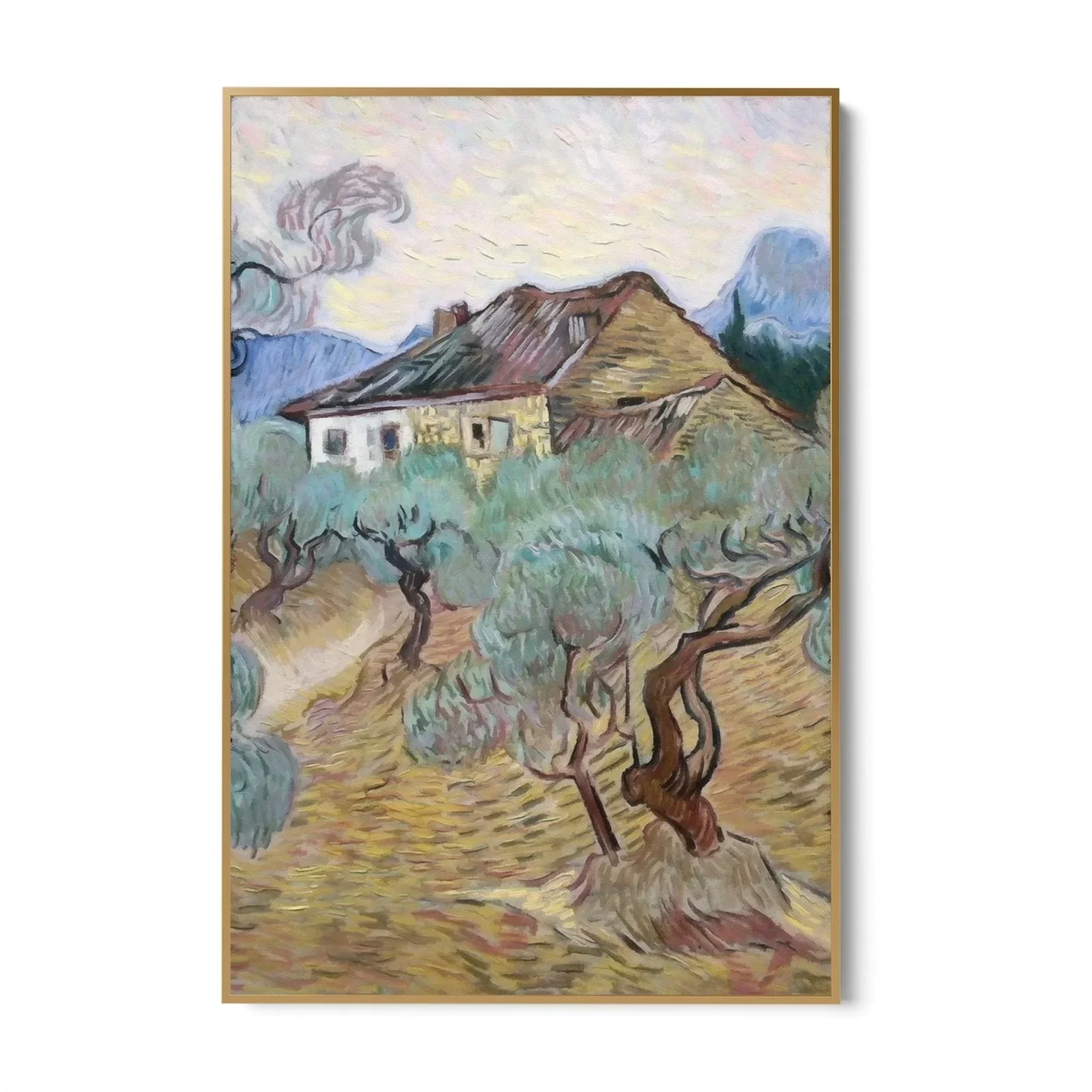 White Cottage Among Olive Trees, Vincent Van Gogh - Image 8