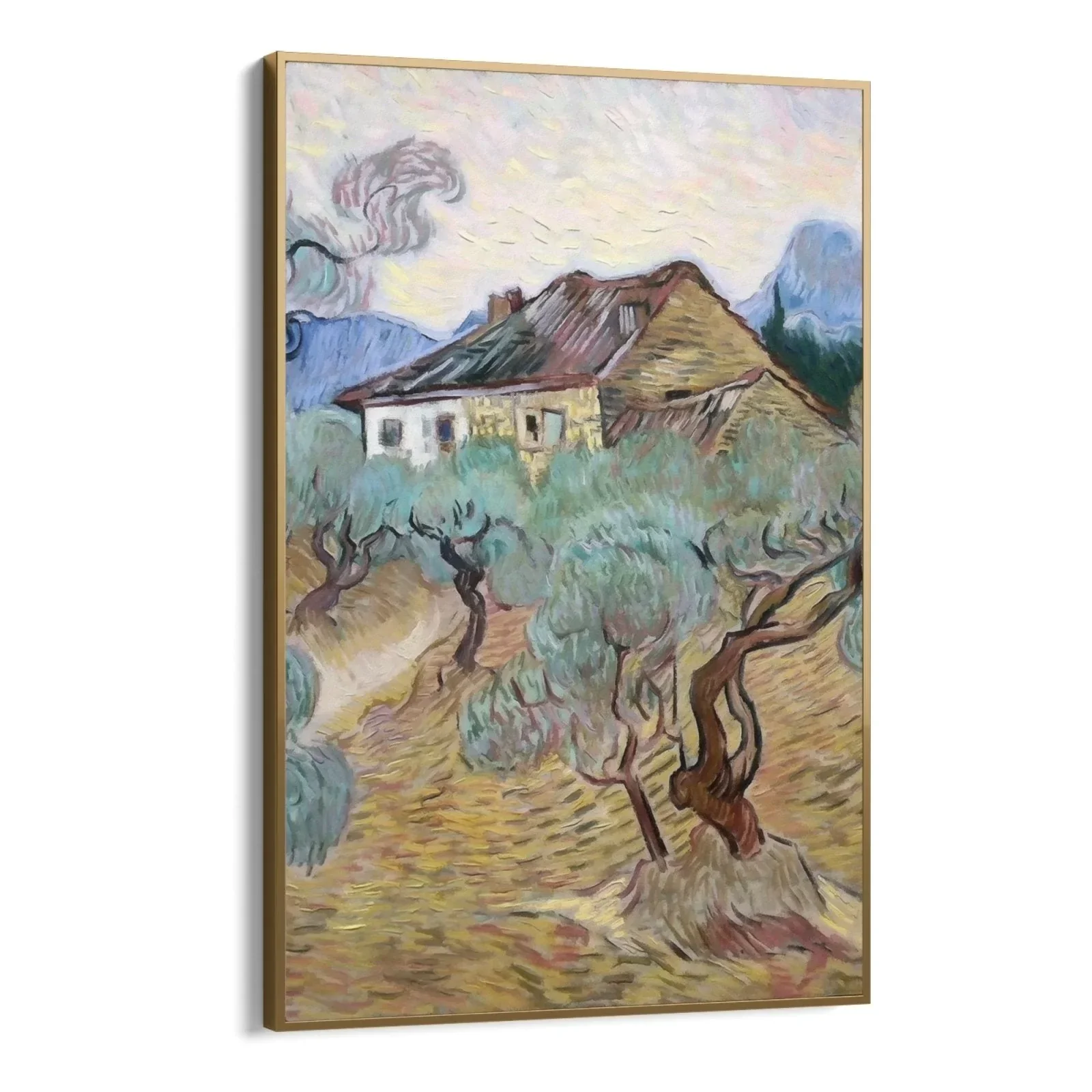 White Cottage Among Olive Trees, Vincent Van Gogh - Image 9