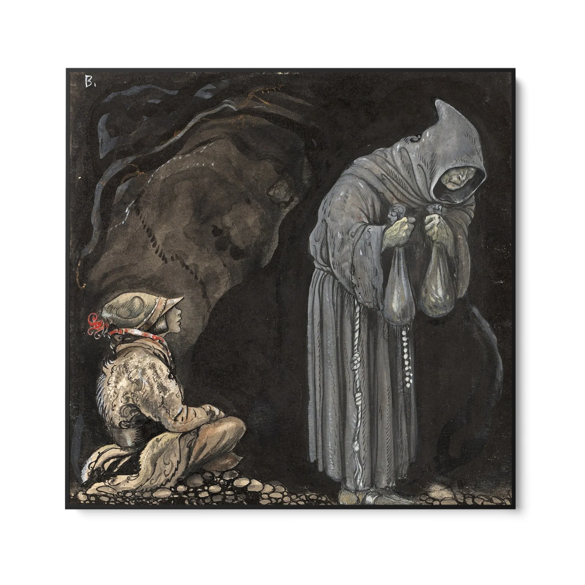 Witch and Boy, John Bauer - Image 5